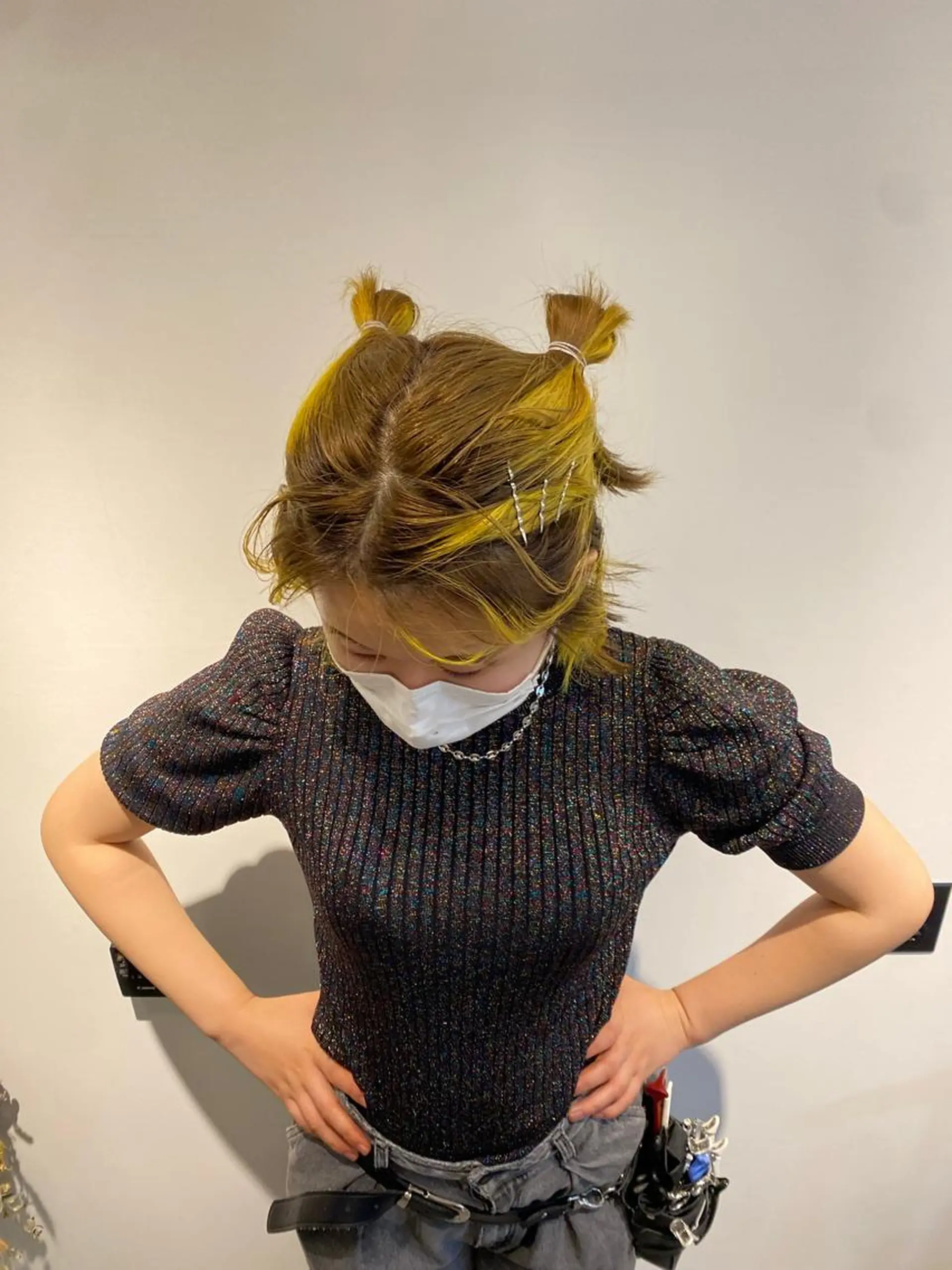 カラー ヘアアレンジ レイヤーカット/ ダブルカラーサクライのヘアスタイル