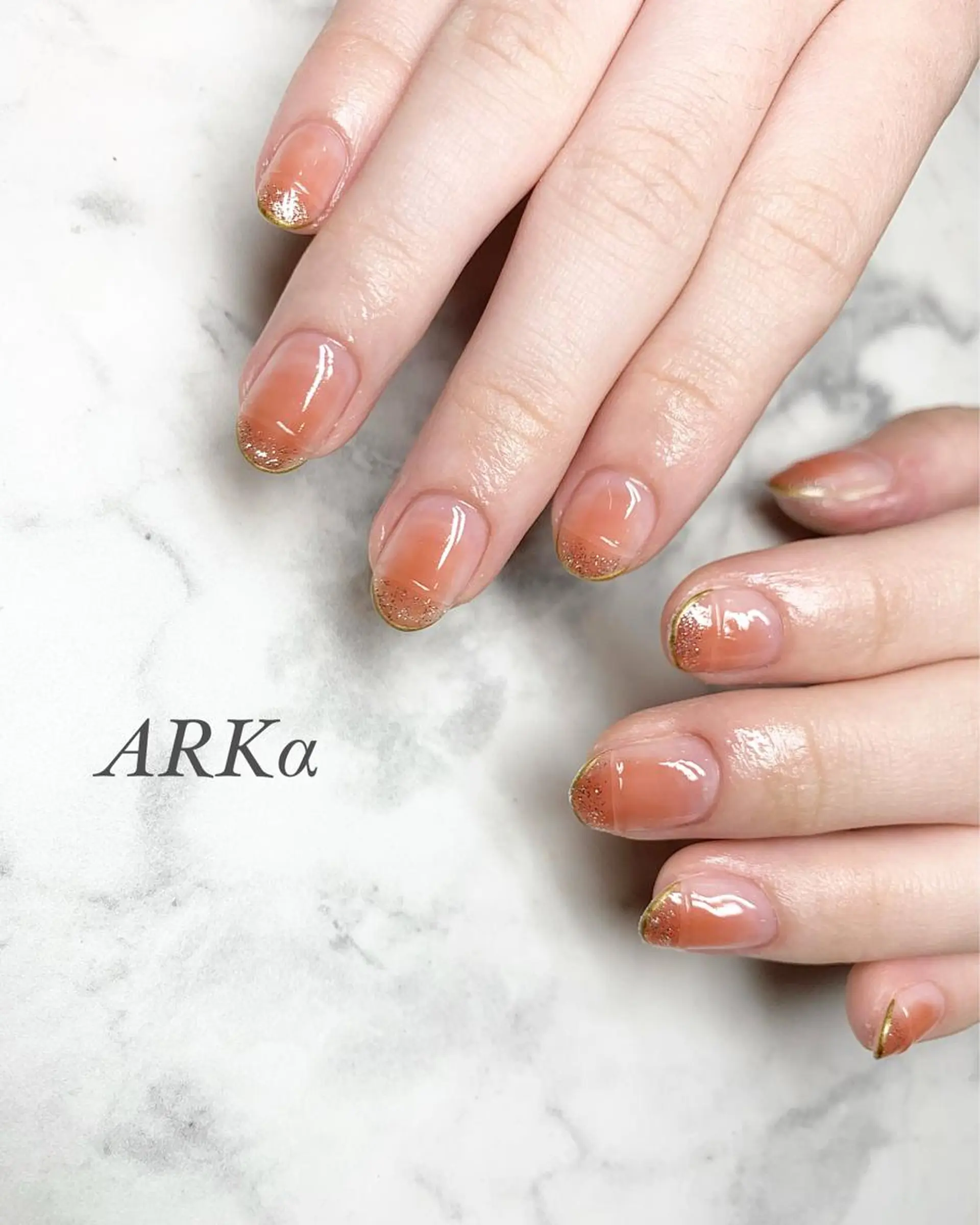 ミディアム ネイル ハンドネイル Nailsalon ARKαのネイルデザイン