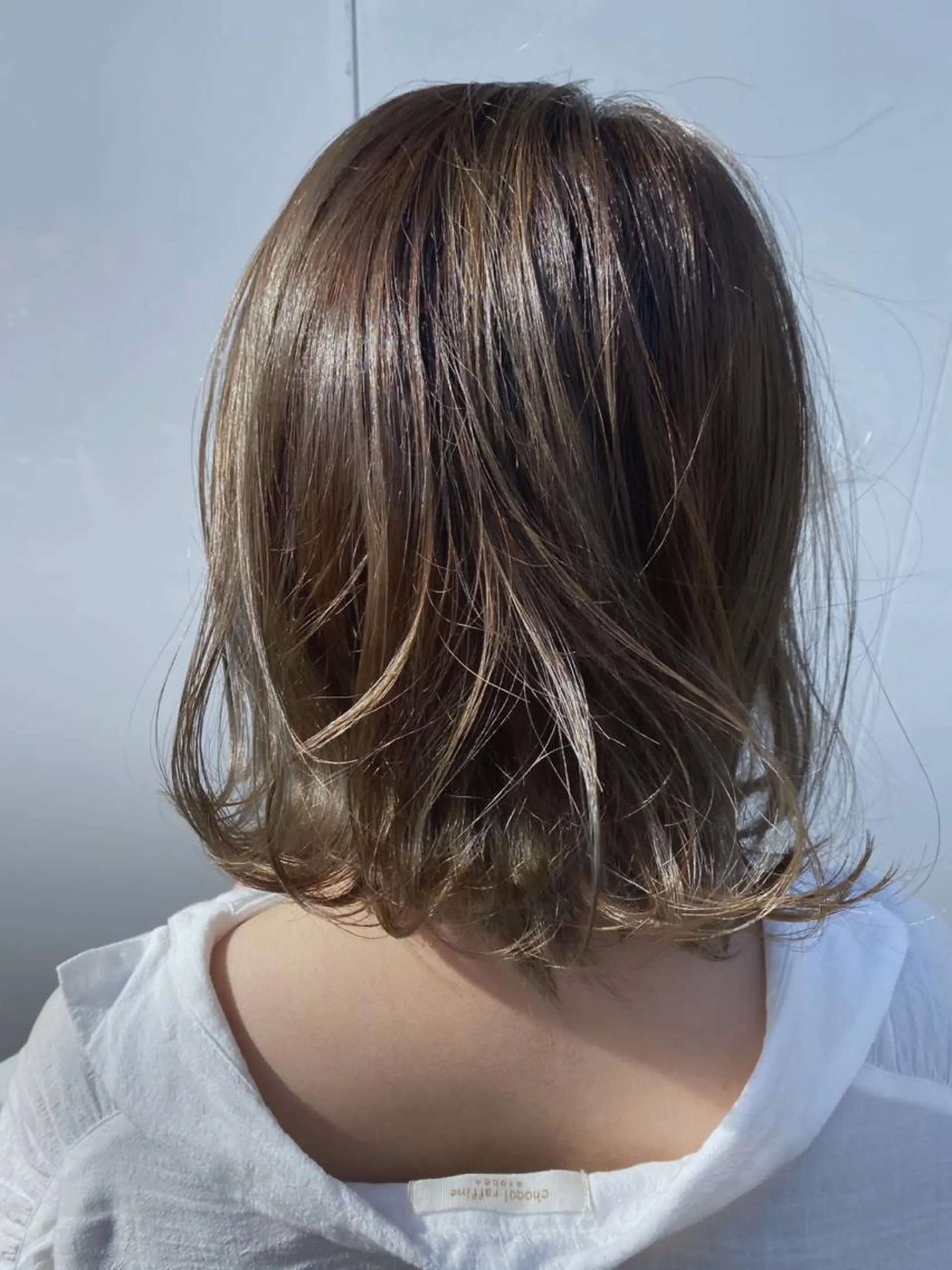 ミディアム カラー ヘアアレンジ バレイヤージュ ハイライトカラー ハイライト レイヤーカット カット satsuki 暖色・ブラウンカラーのヘアスタイル