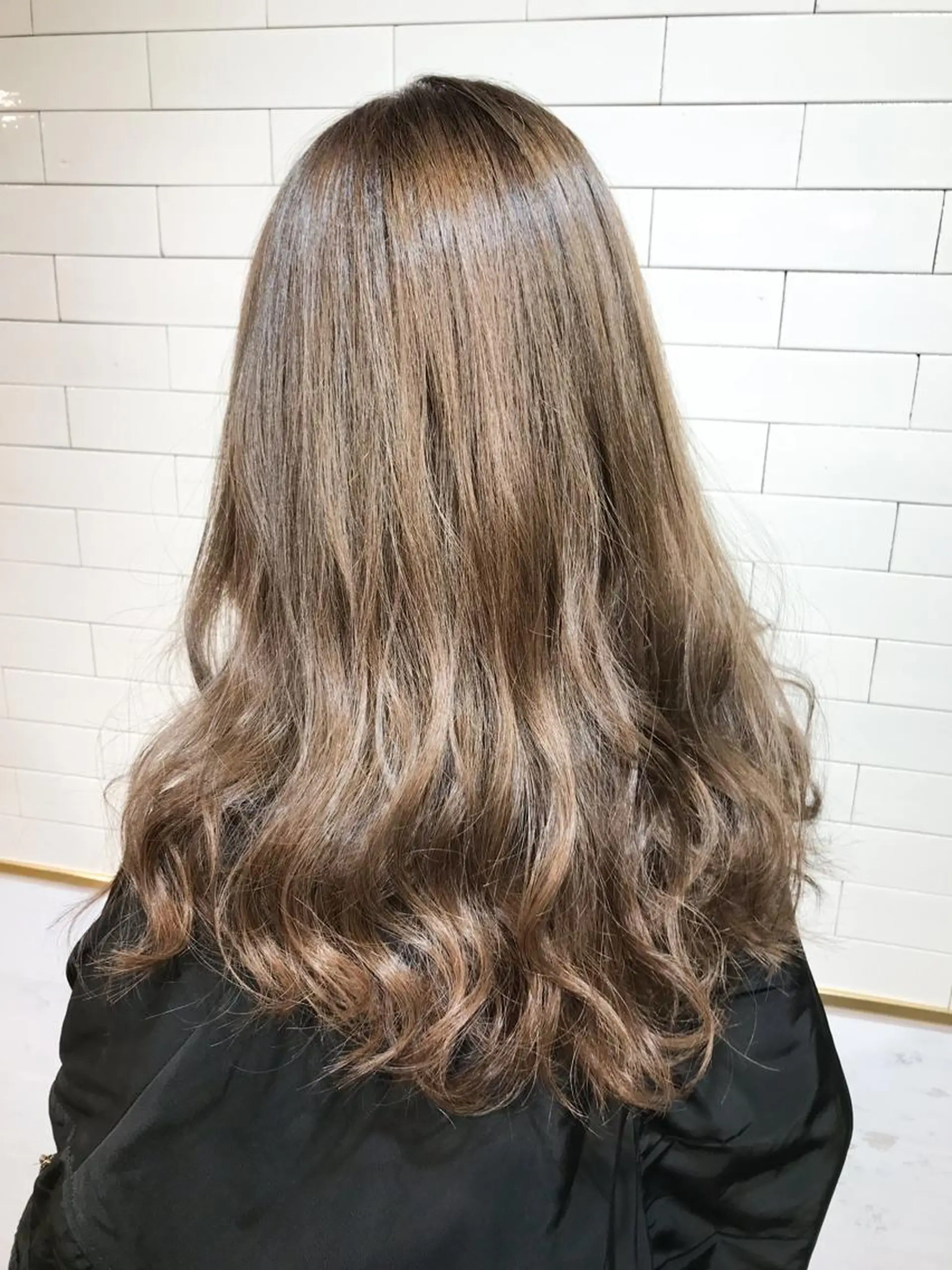 セミロング カラー アッシュ ベージュカラー ヘアカラー トリートメント 🧡ショートの達人 🧡SHOのヘアスタイル