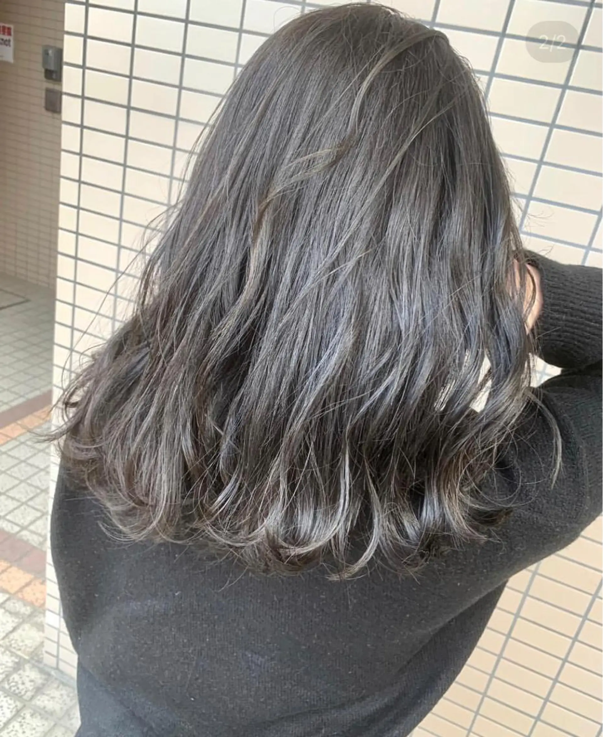 セミロング ブリーチなしで 全国から予約殺到♡のヘアスタイル
