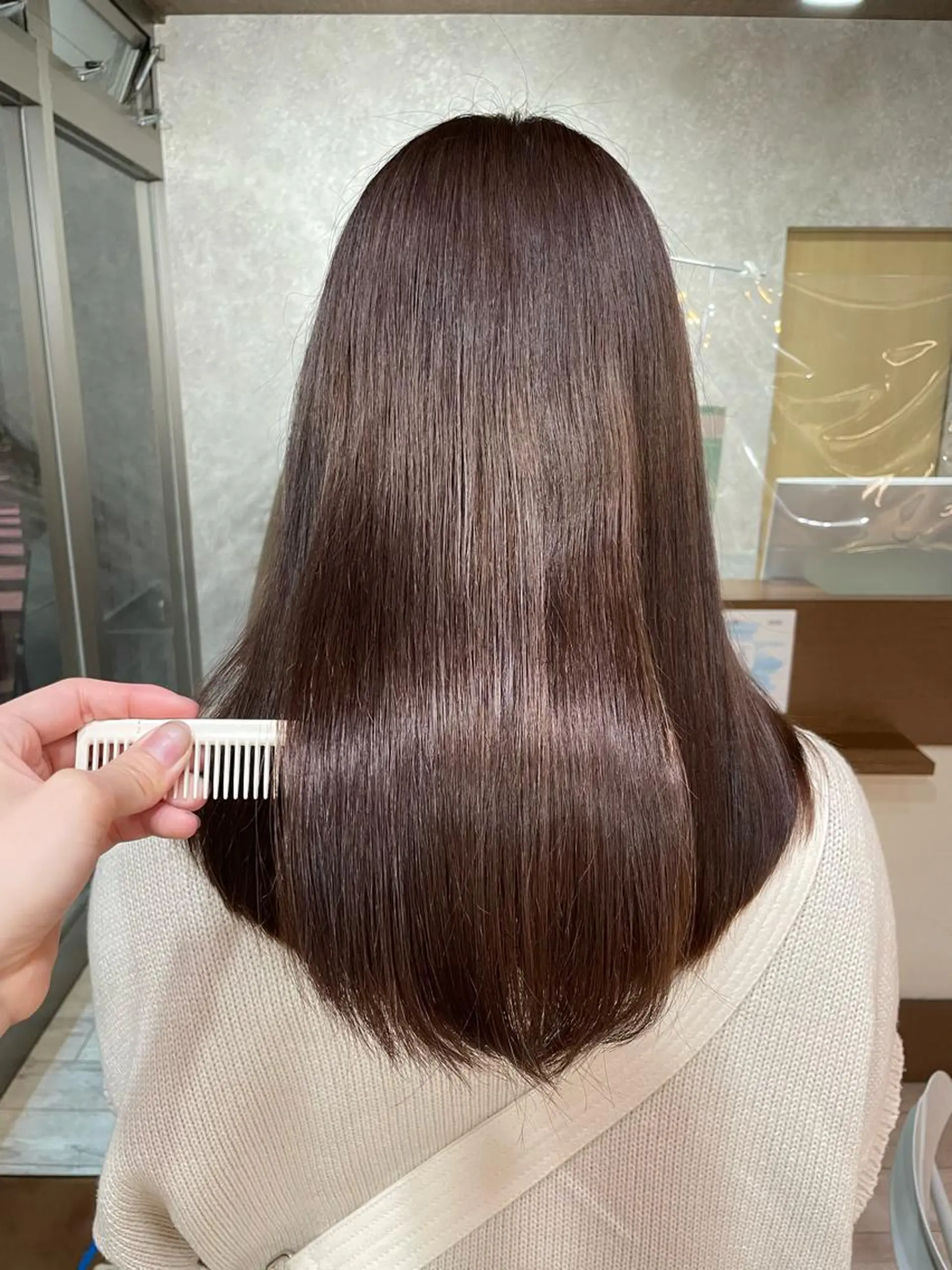 ミディアム カラー ブリーチ ラベンダーカラー ブリーチなしカラー 🫧ヒシダアキ taboo.i🫧のヘアスタイル