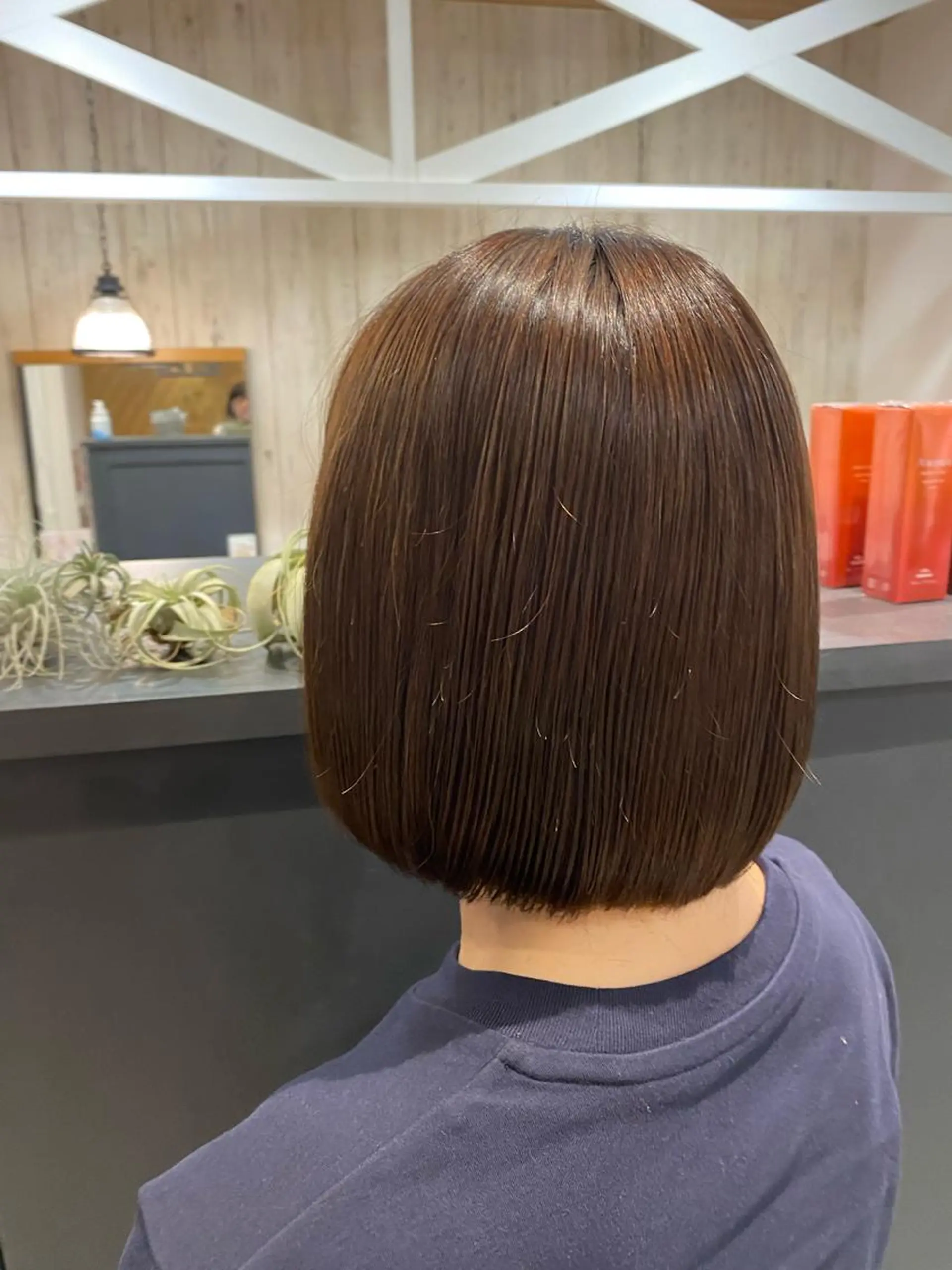 ショート カラー 髪質改善 トリートメント トリートメント 柴田 枝利子のヘアスタイル