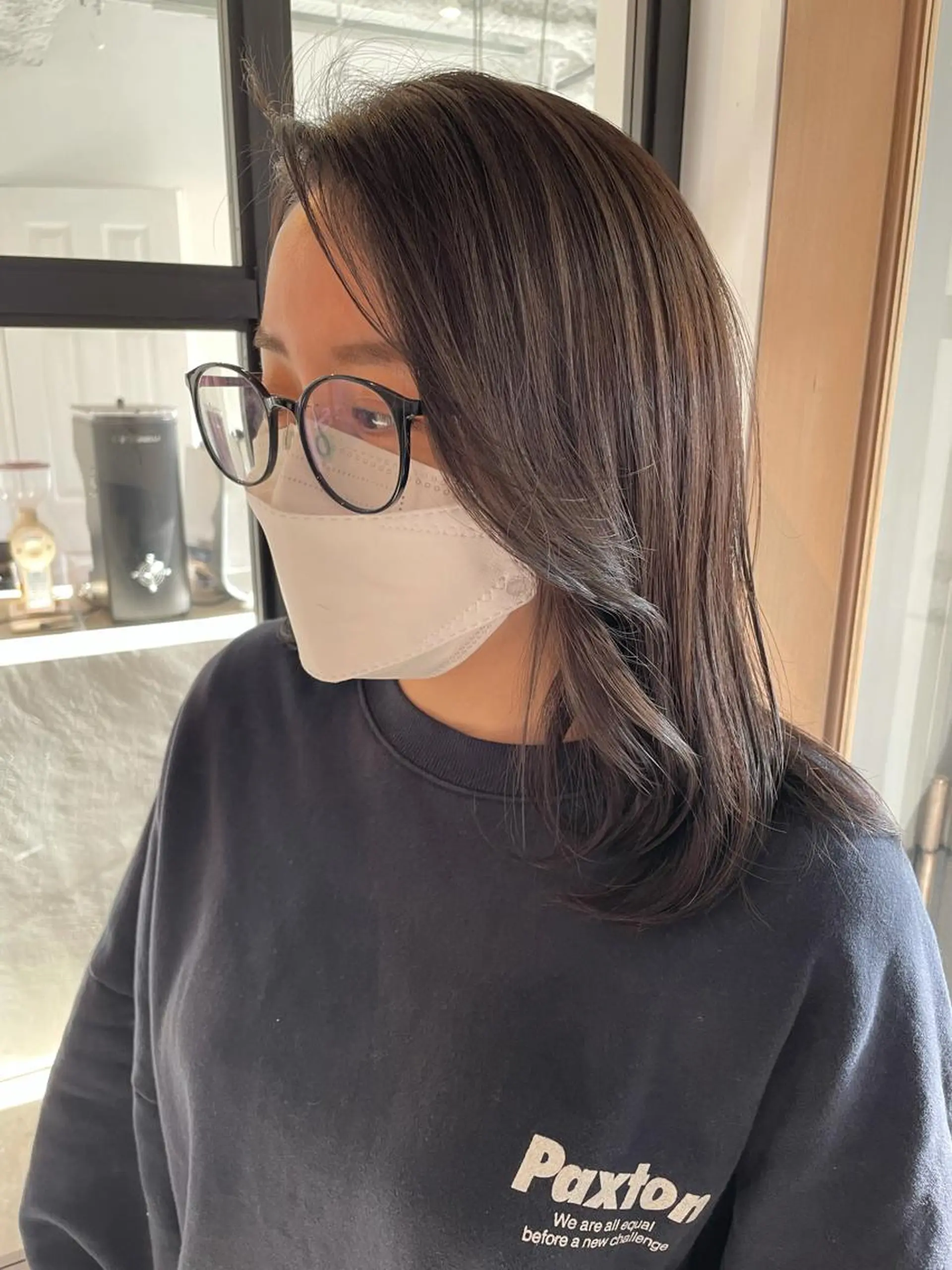 セミロング カラー ヘアアレンジ REONA🪽✨薬院 レイヤーカット🫧のヘアスタイル