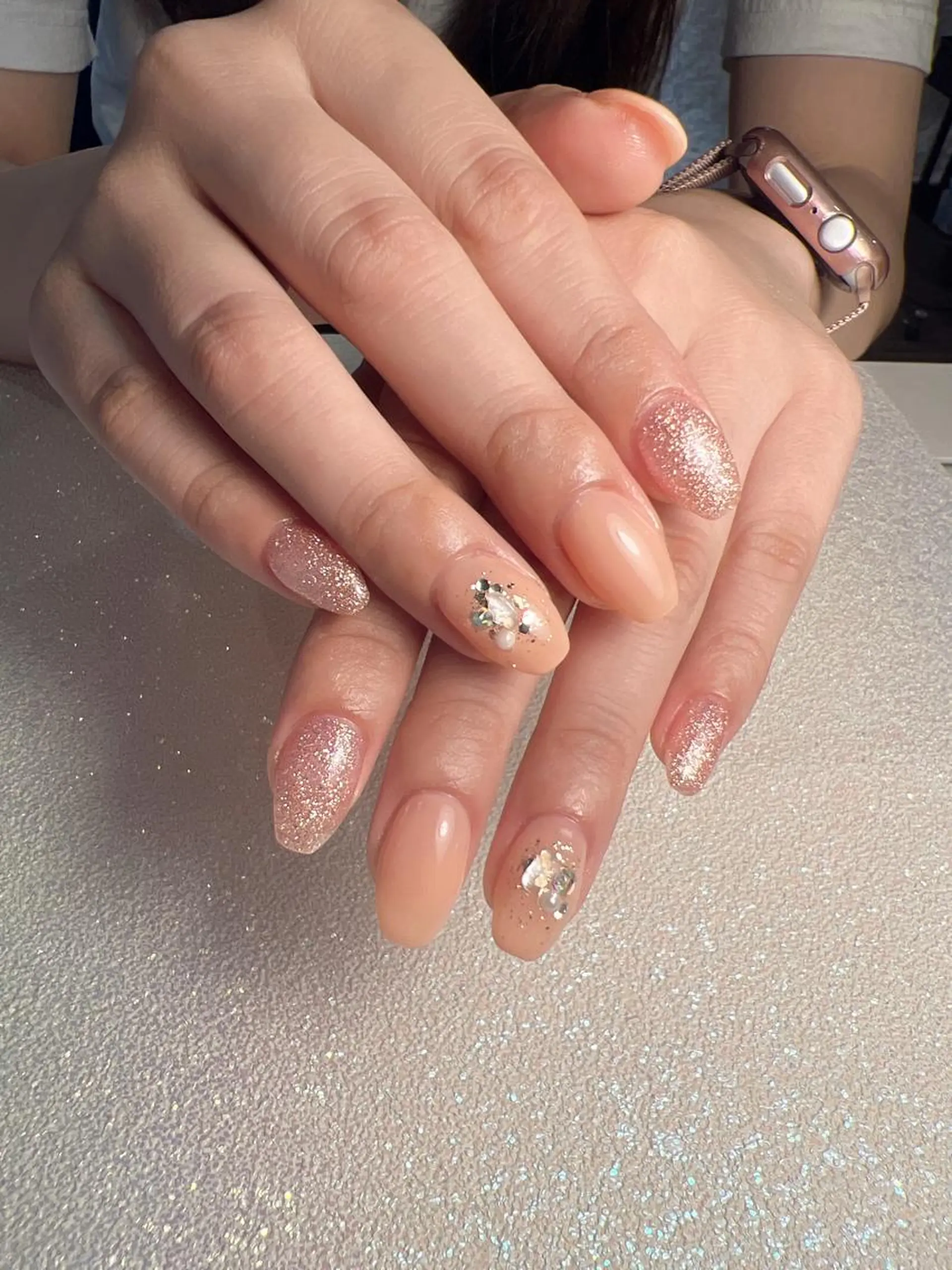 カラー ネイル アートネイル 長さ出し フラッシュネイル ジェルネイル 氷ネイル・うるうるネイル You&Me Yukiのネイルデザイン