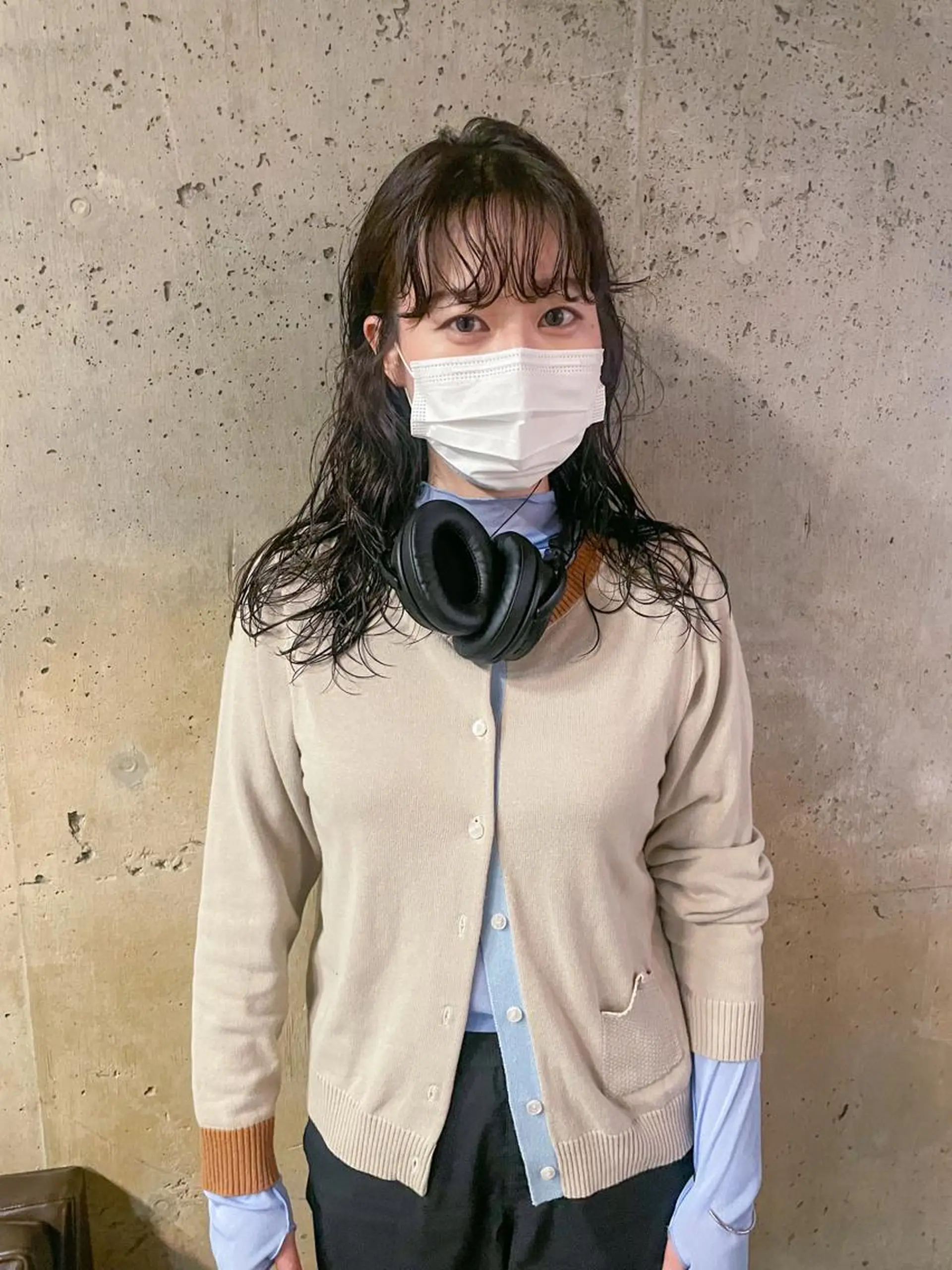 セミロング パーマ パーマ/レイヤー 岩山丈一郎のヘアスタイル