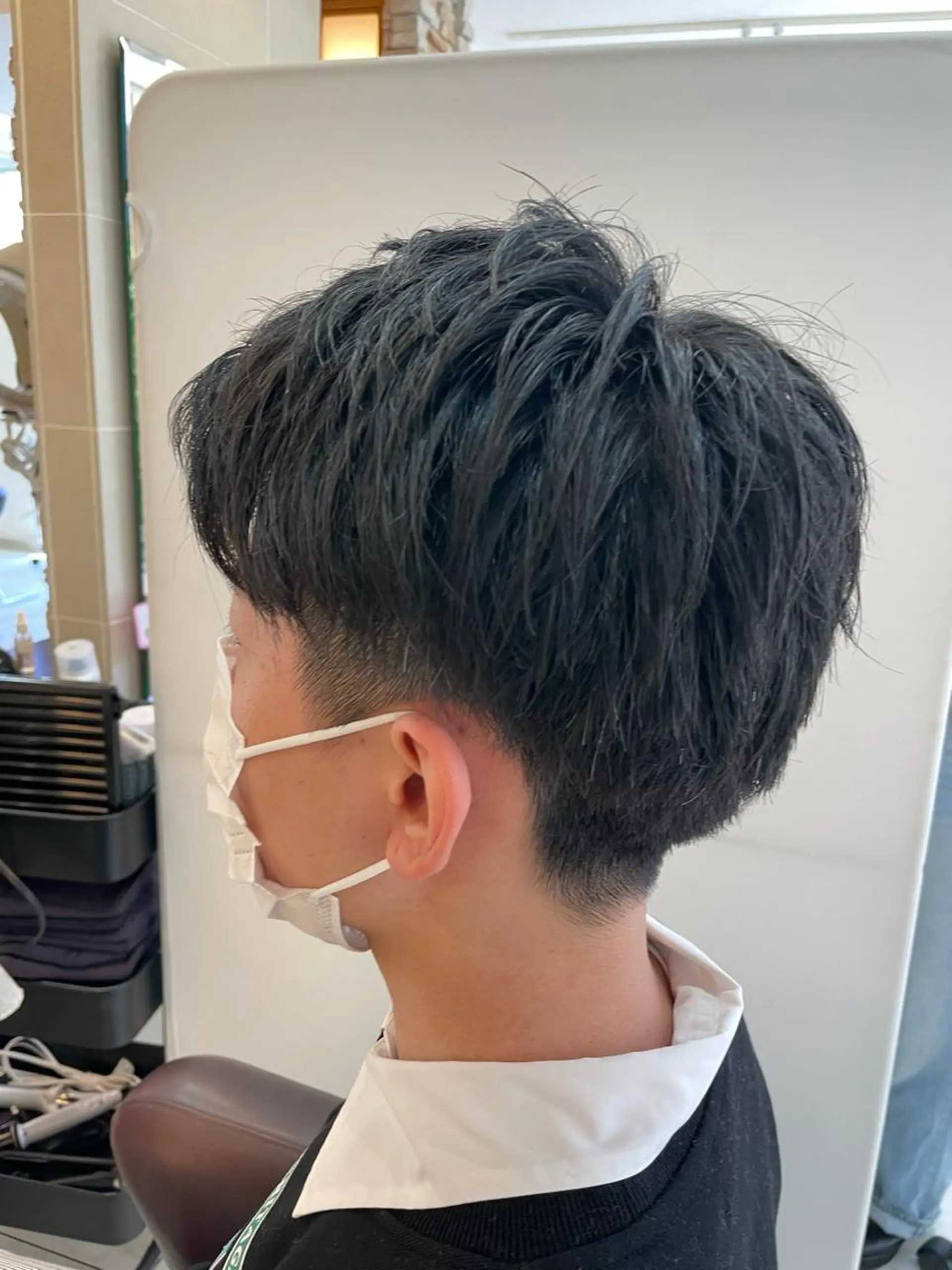 ショート メンズ アップバング 新籾 尚哉のヘアスタイル