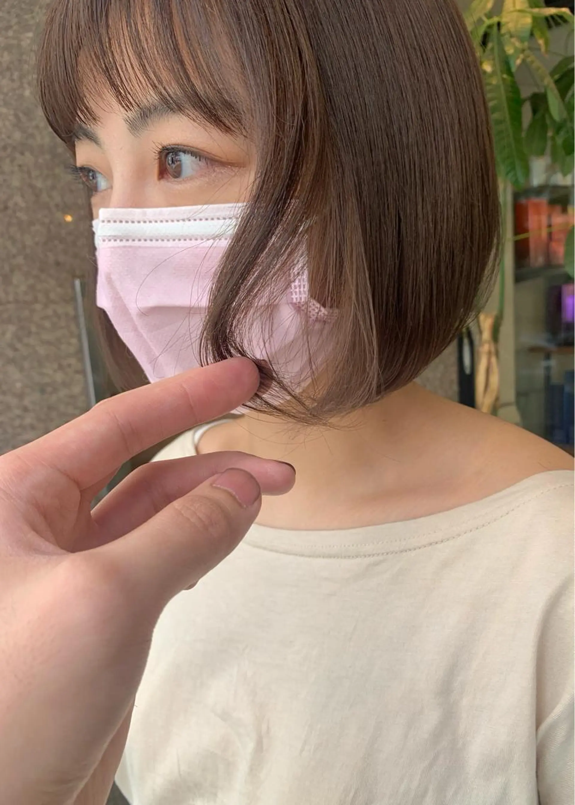 ショート カラー ボブ カット ヘアカラー トリートメント 矢野 晃平のヘアスタイル