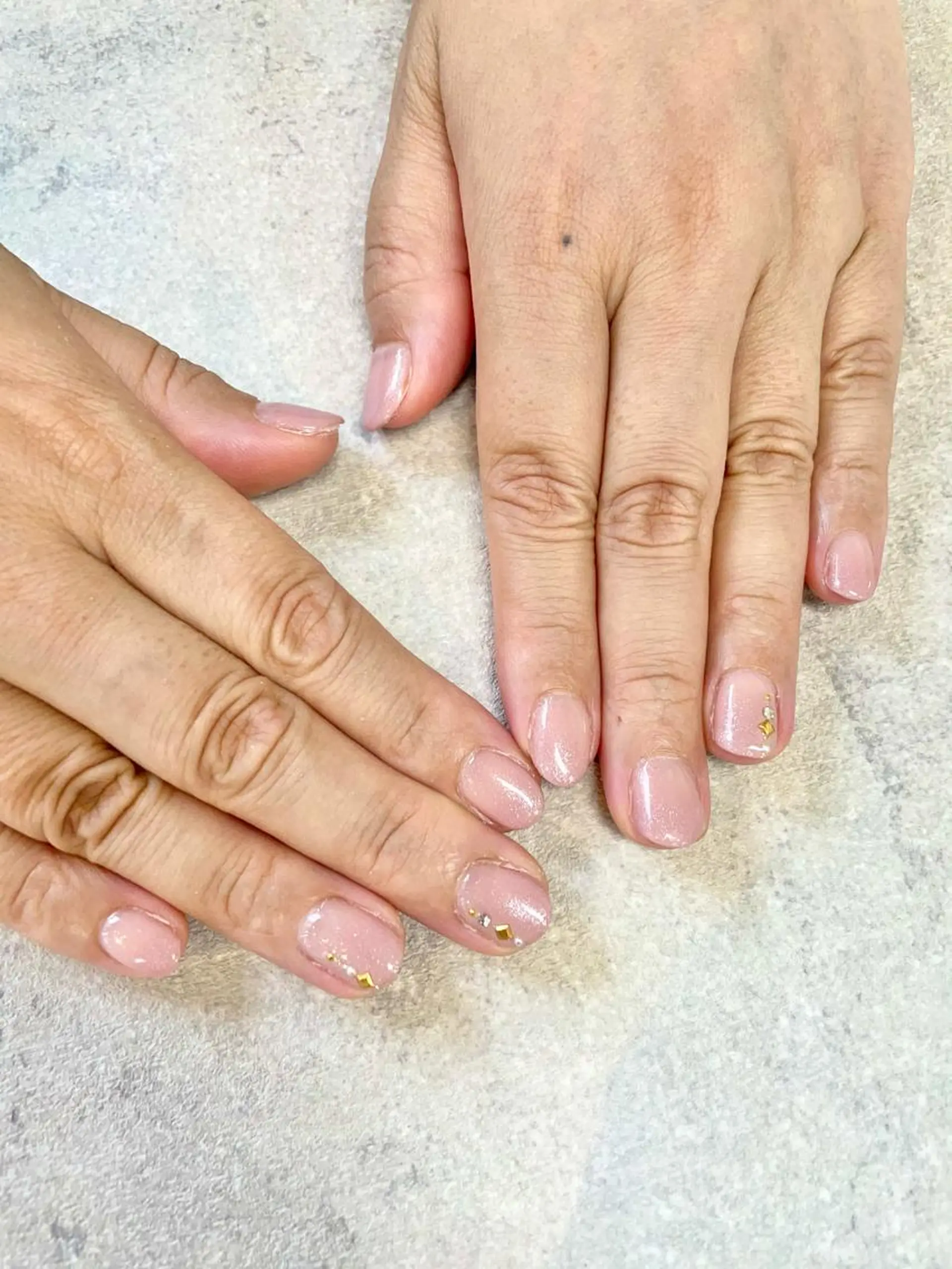 ネイル アートネイル イースター フレンチネイル ジェルネイル ガラスフレンチ ハンドネイル .N YUKIのネイルデザイン