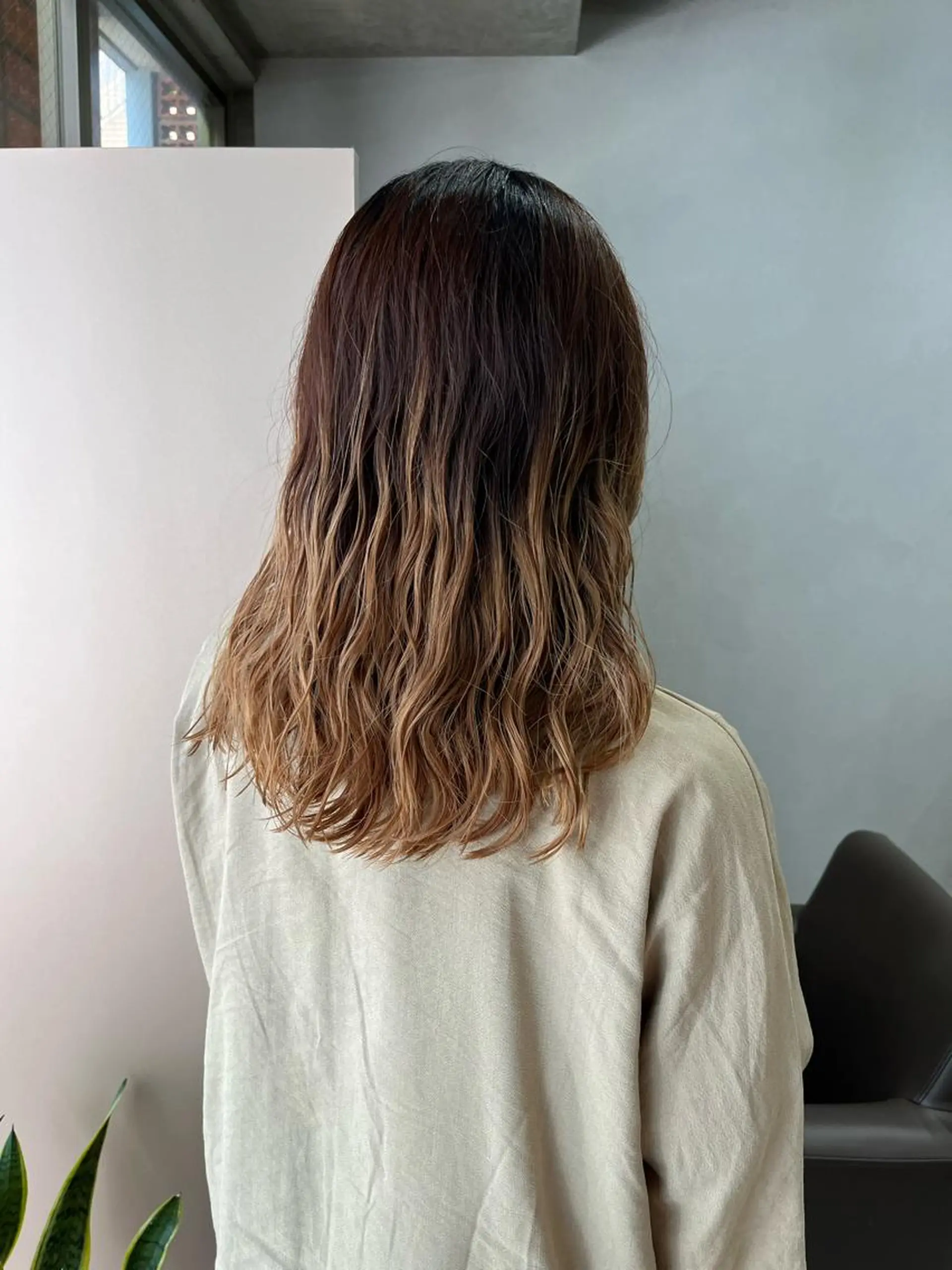 セミロング パーマ ロングパーマ木村 ボブパーマのヘアスタイル