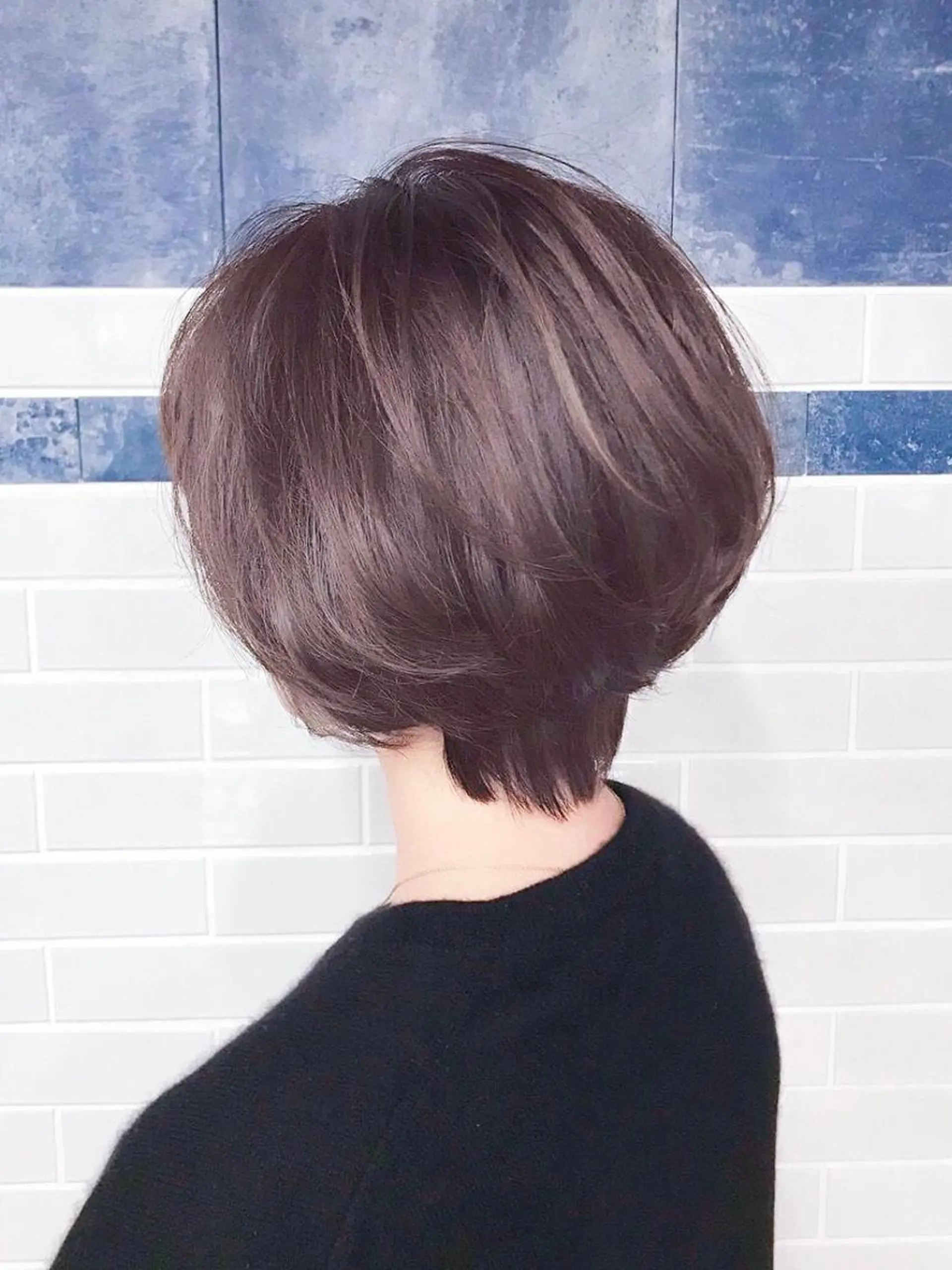 ショート カラー アディクシーカラー パープルカラー カット ヘアカラー トリートメント ❤️Ruminate 日暮里店❤️のヘアスタイル