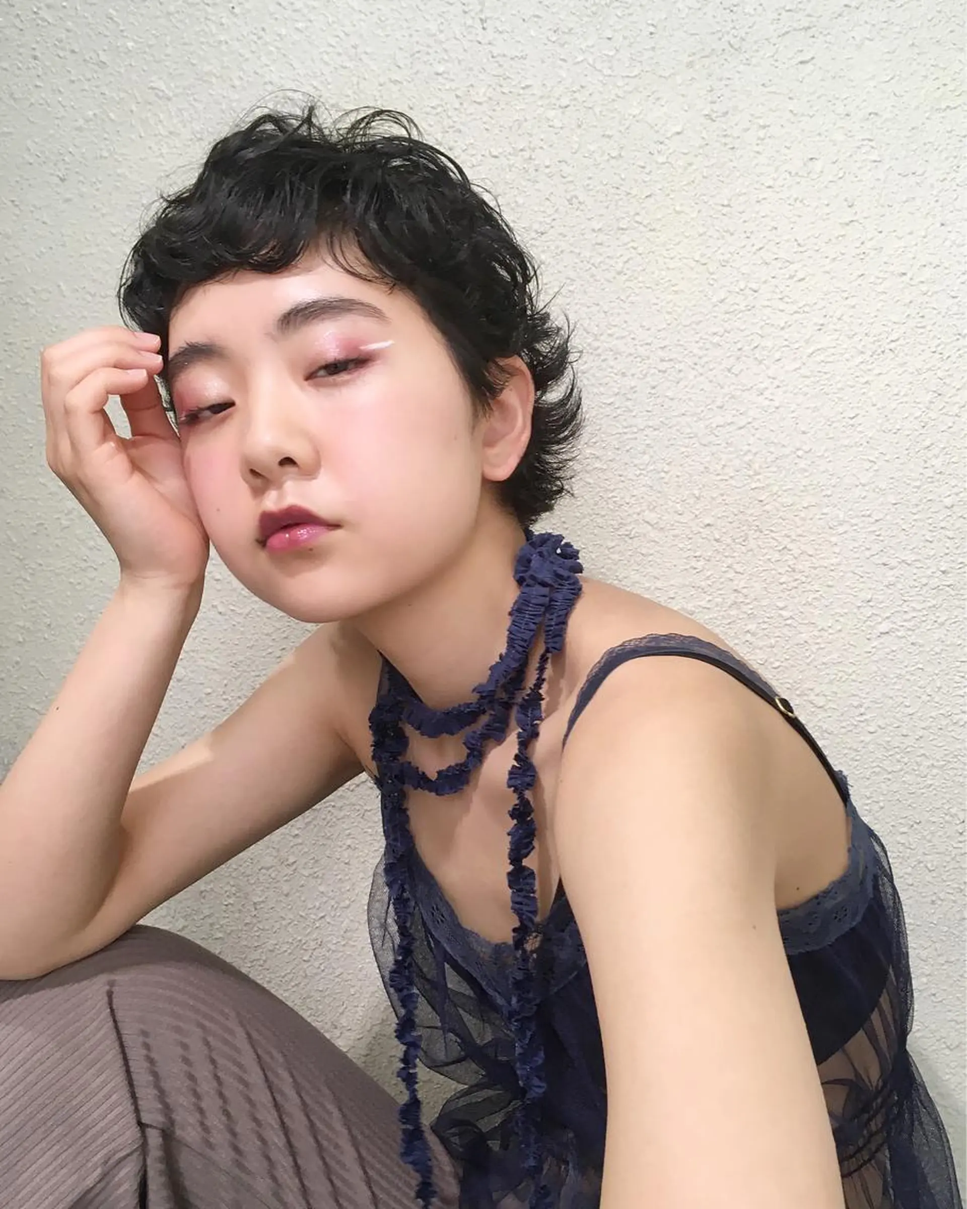 ショート くせ毛 ショートヘア カット パーマ ヨナイ チヒロのヘアスタイル