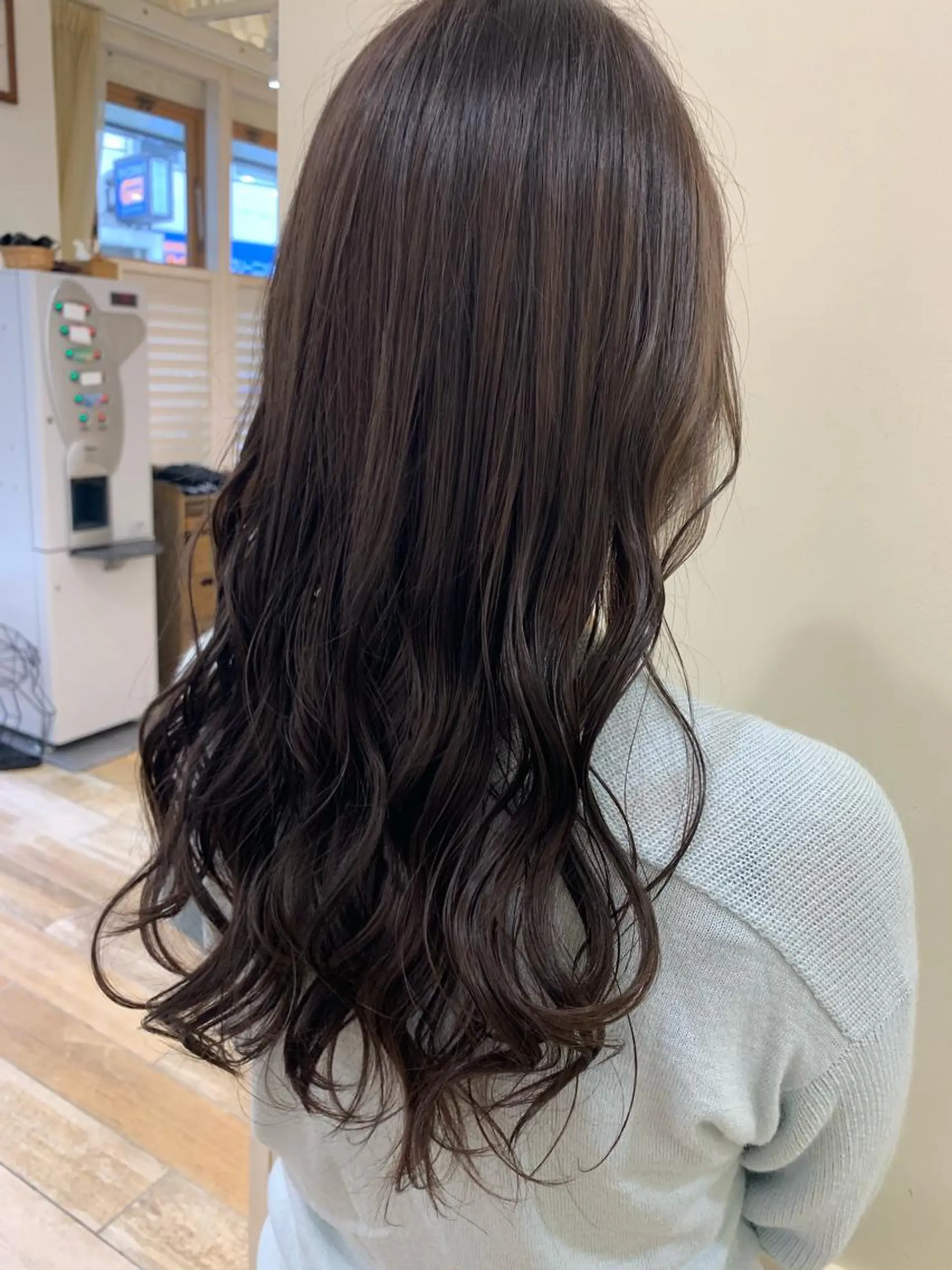 ロング カラー ボブ/美髪矯正 /佐藤　奈巳のヘアスタイル