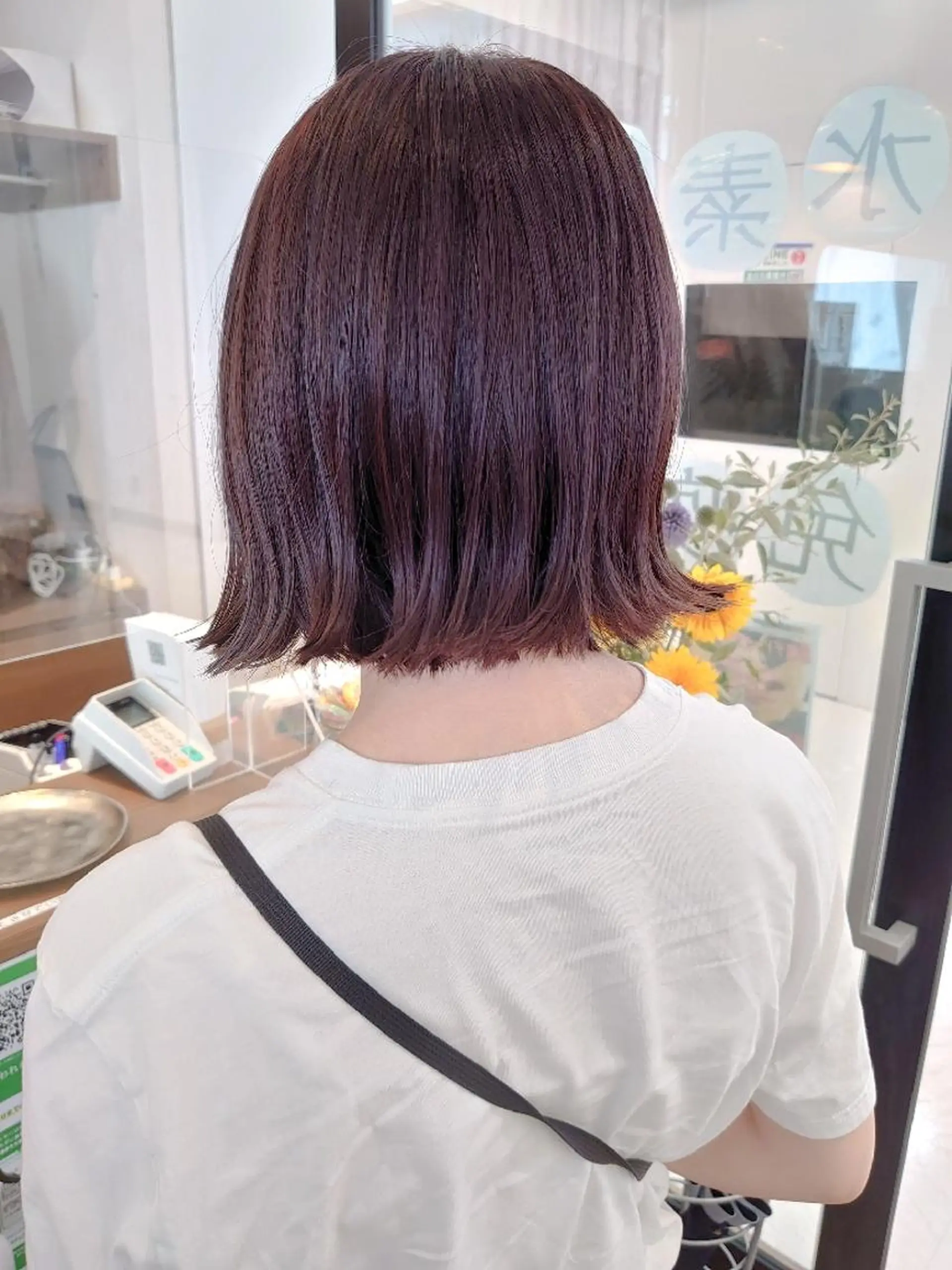 カラー ショート ラベンダーカラー ボブ 外ハネヘア カット ヘアカラー トリートメント 髪質改善/ブリーチ 田代 龍我のヘアスタイル