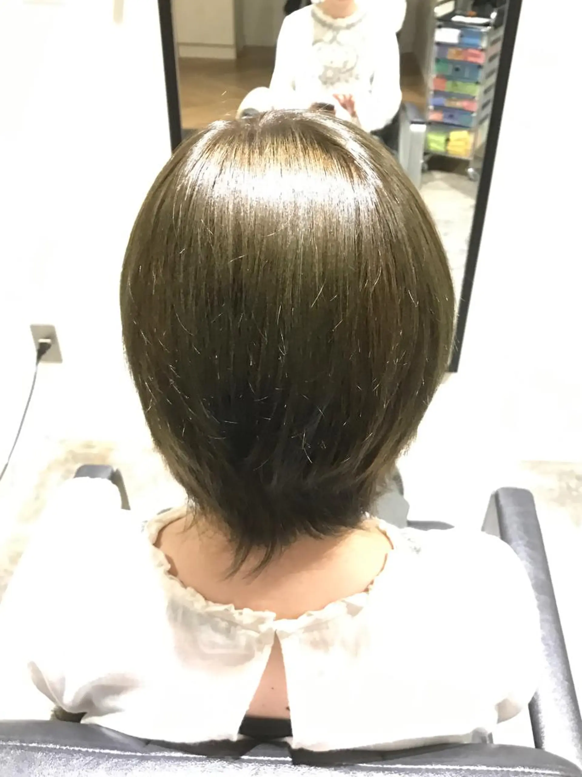 ミディアム カラー ブリーチ ブリーチなしカラー KEN KENのヘアスタイル