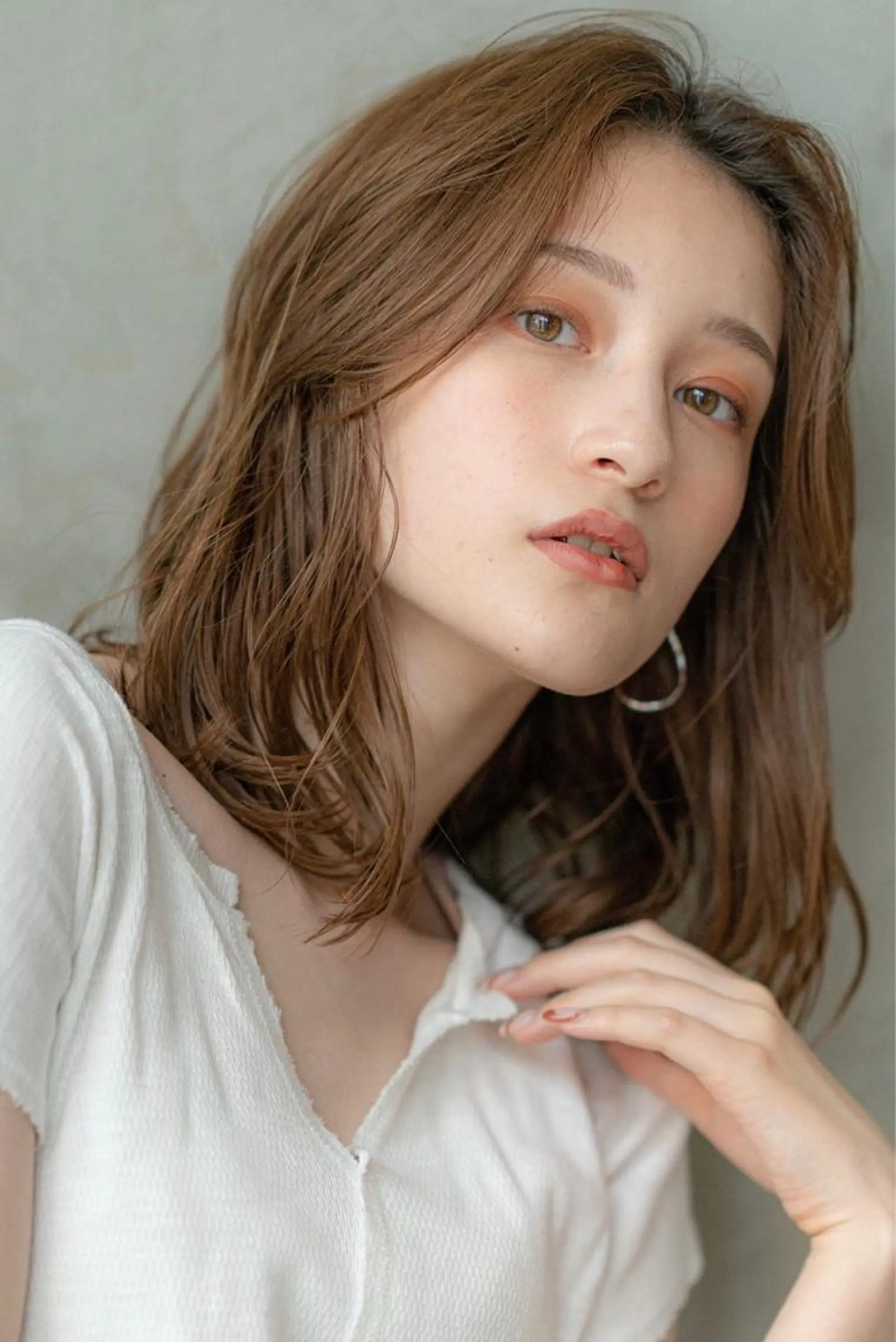 ミディアム カラー カット ヘアカラー トリートメント 🉐レイヤー/塩見 弘樹🉐渋谷のヘアスタイル