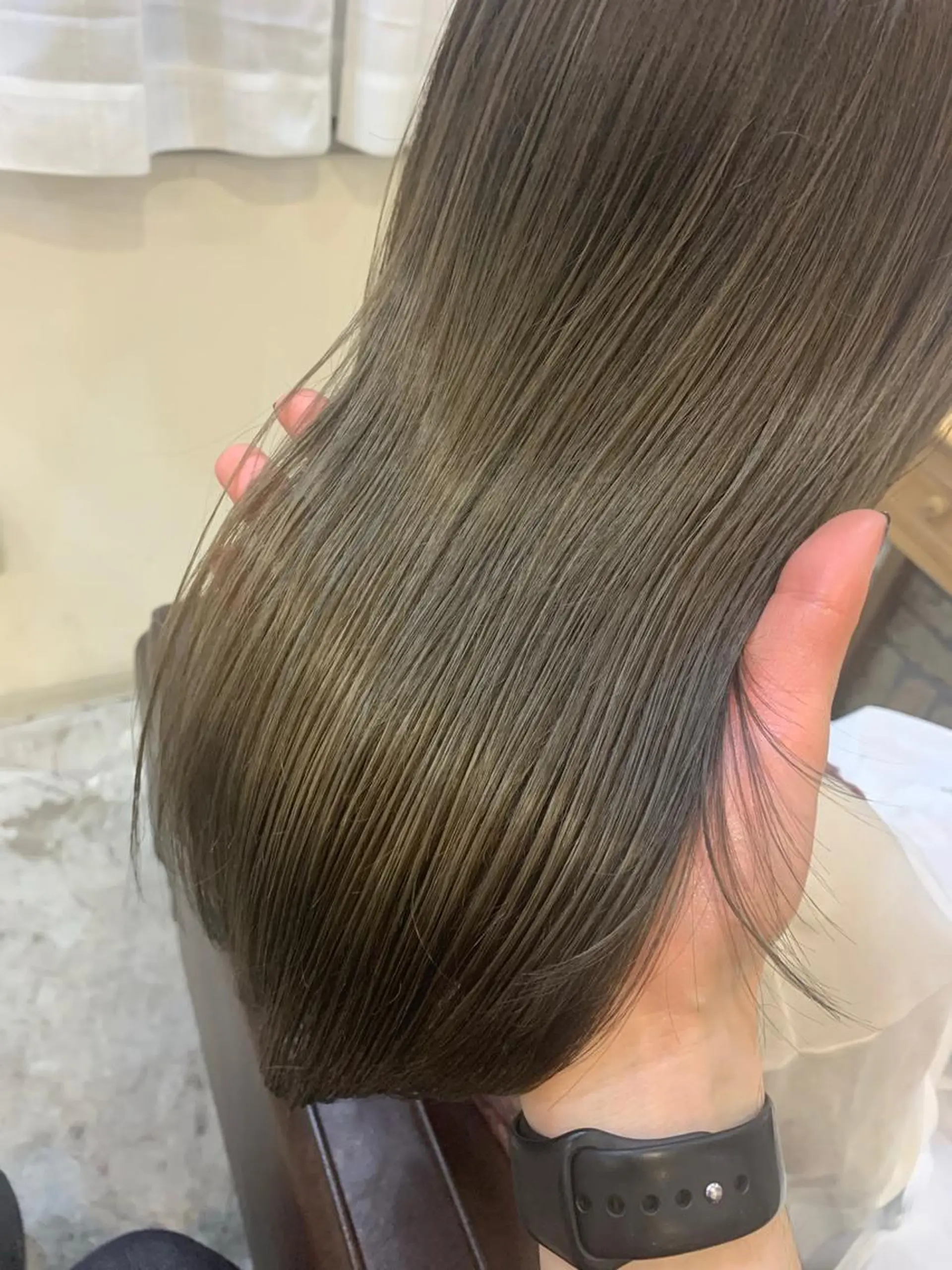 ミディアム カラー 縮毛矯正×髪質改善 小笠原大樹のヘアスタイル