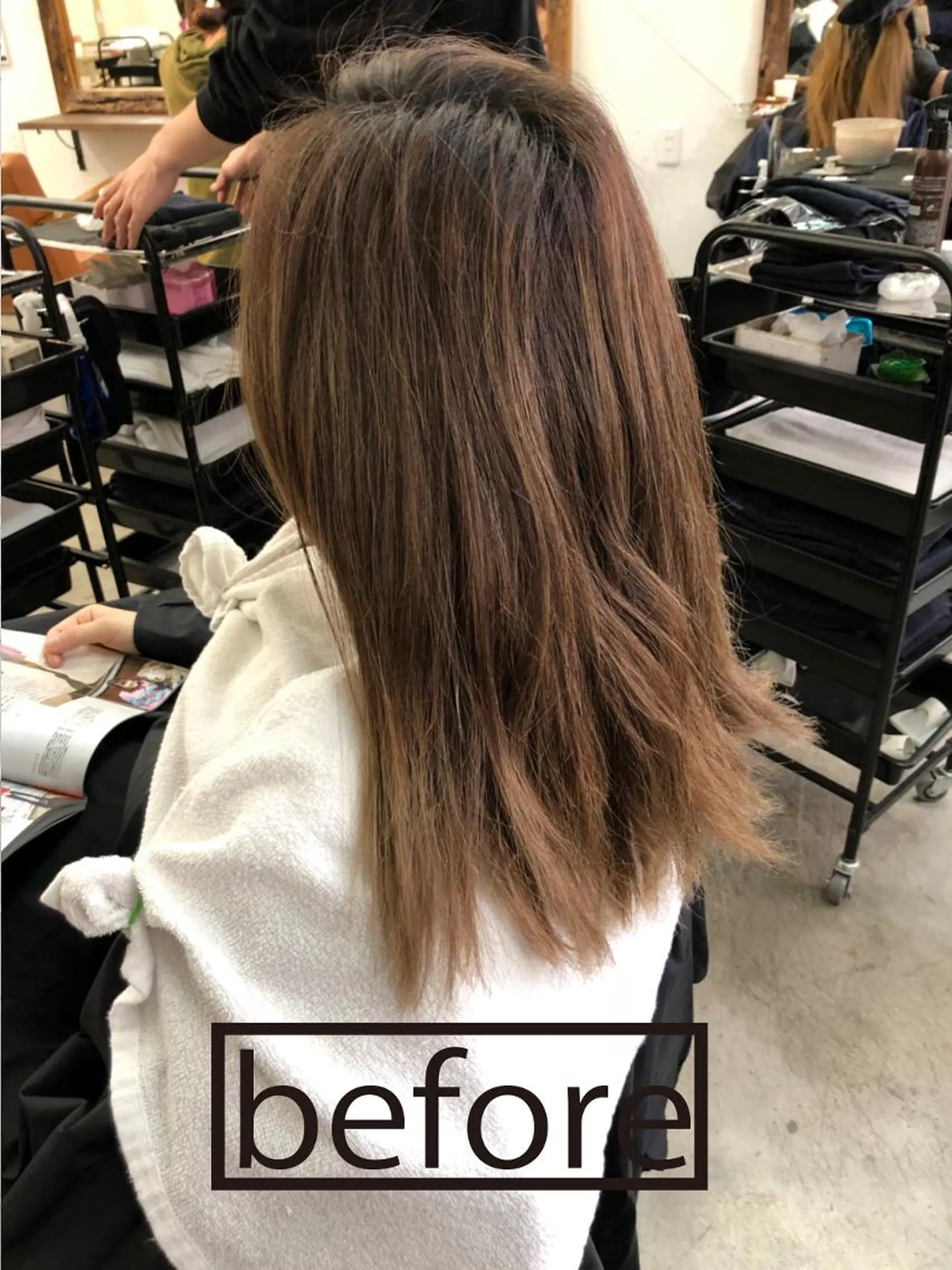 ミディアム anyhow academyのヘアスタイル