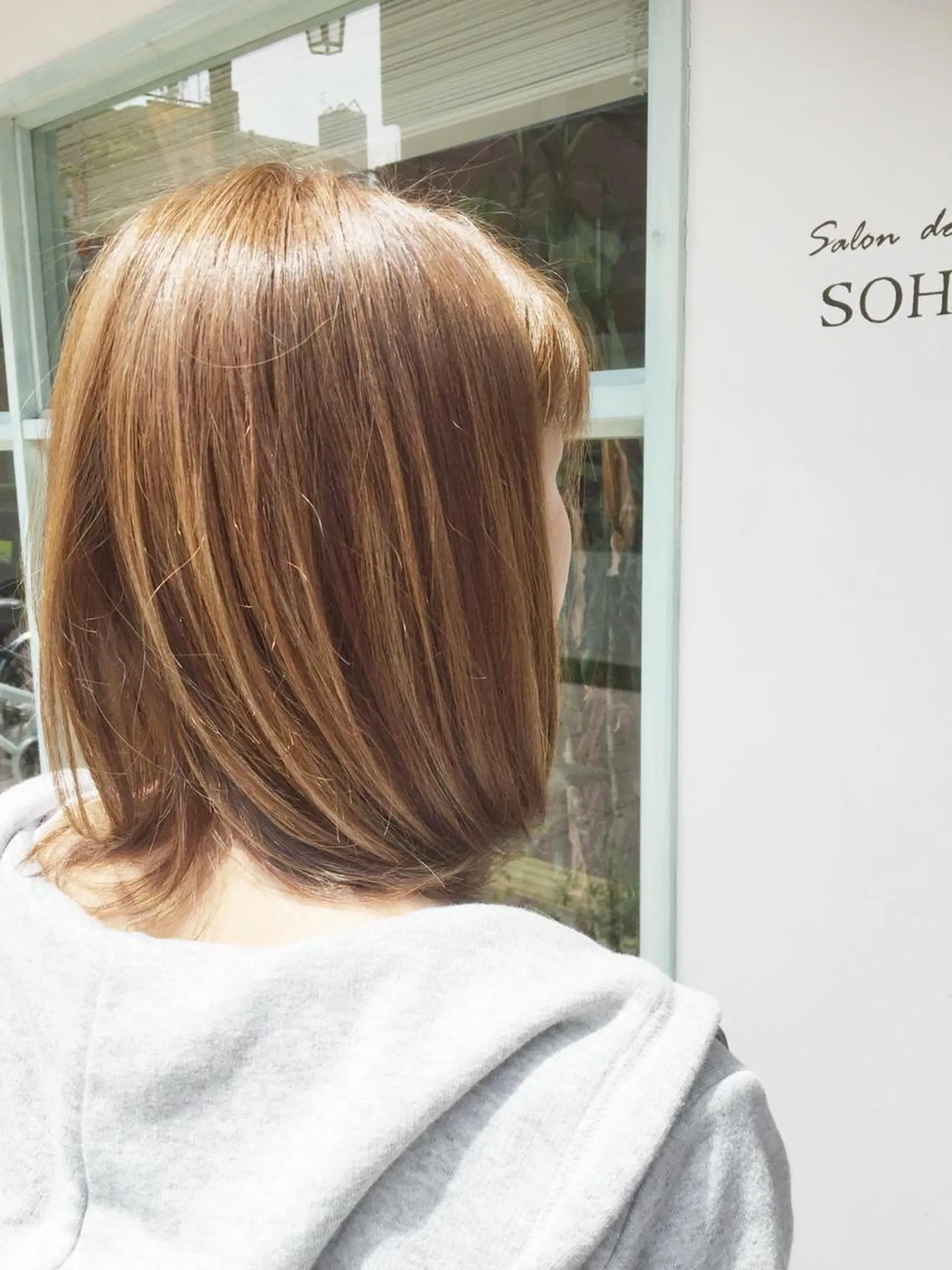 ミディアム カラー ベージュカラー ミルクティーベージュ トリートメント ◇おの あすか◇のヘアスタイル