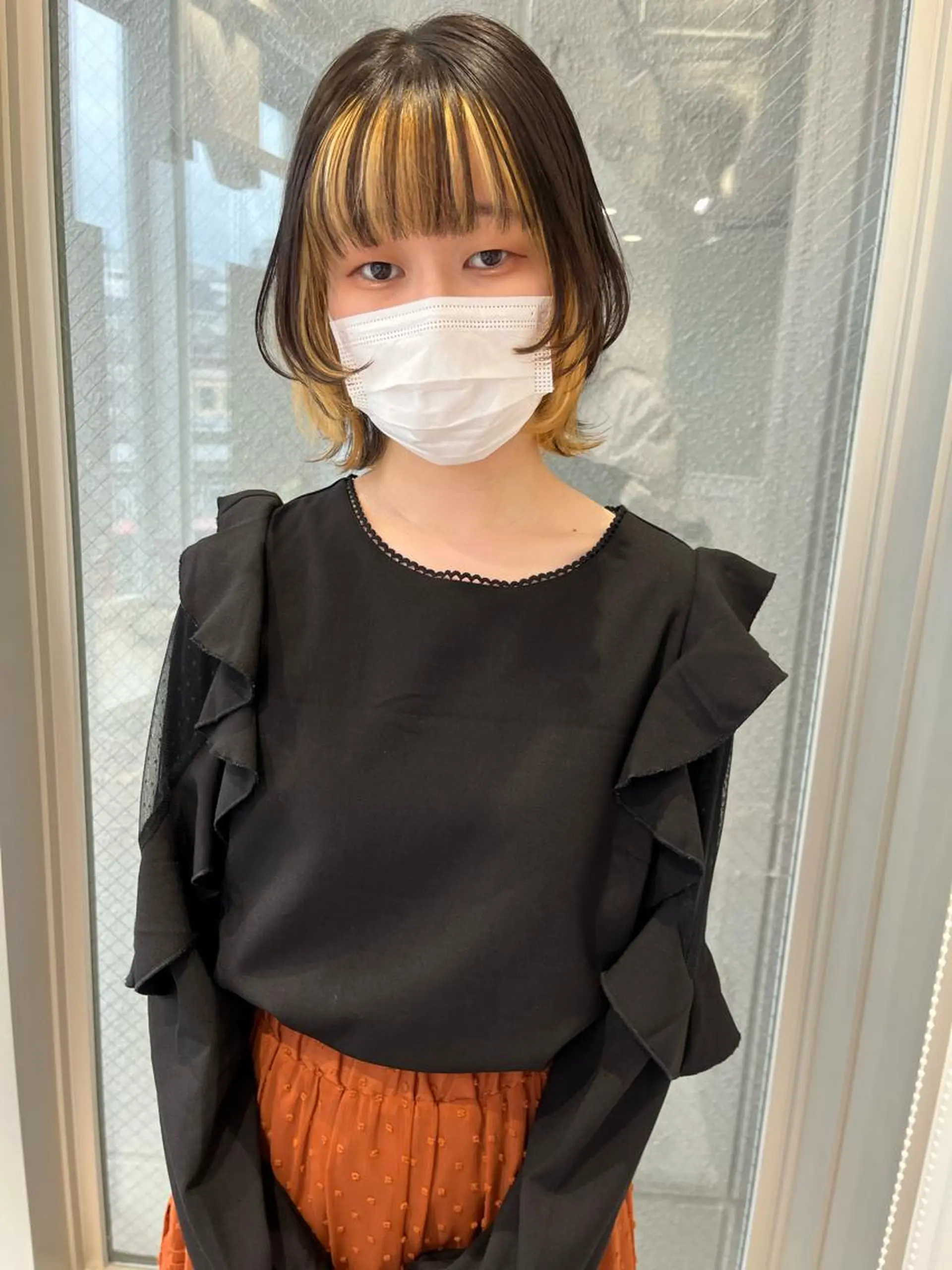 ショート カラー ショートヘア ウルフカット ウルフカット／吉村 桃子のヘアスタイル