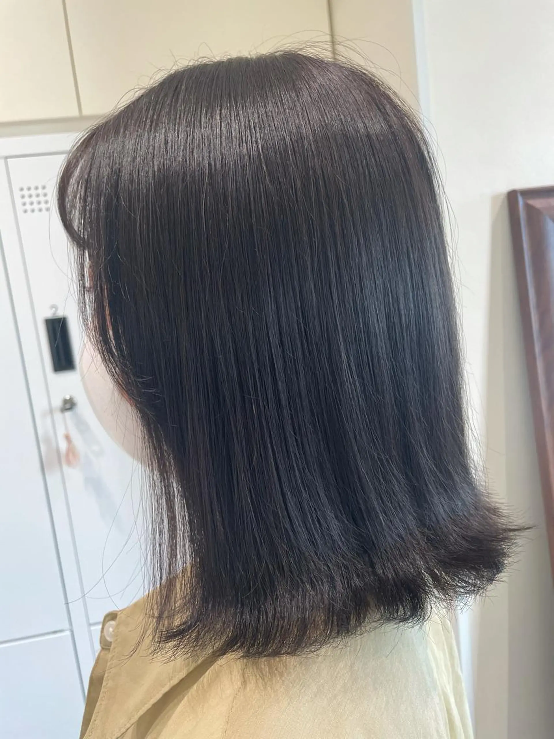 ミディアム カラー 透明感カラー グレージュ オリーブグレージュ オリーブグレー ボブ/インナーカラー /眉毛/Miyuのヘアスタイル