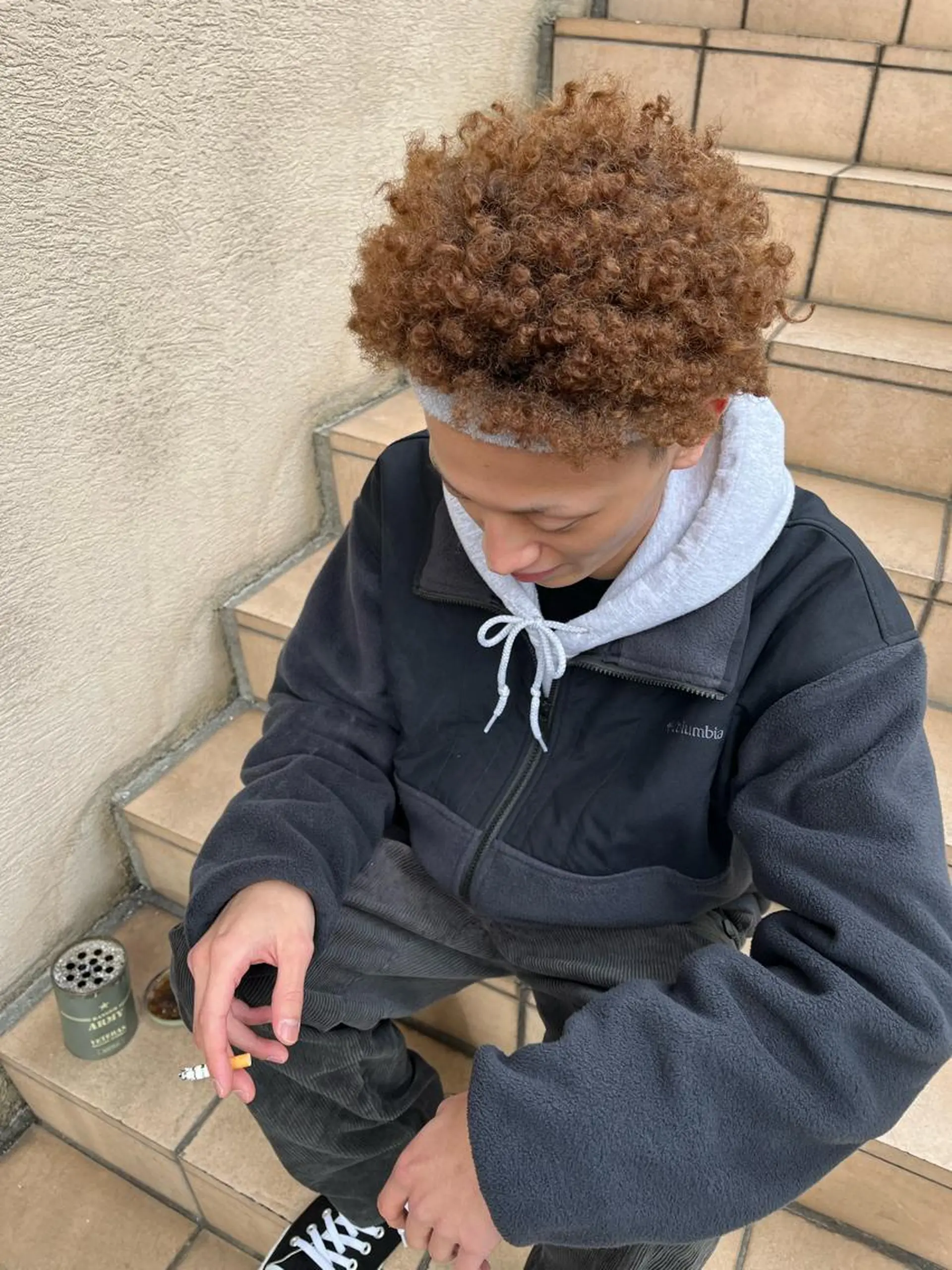 ショート カラー パーマ ヘアアレンジ メンズ 💎髪質改善特化💎 RUITOのヘアスタイル