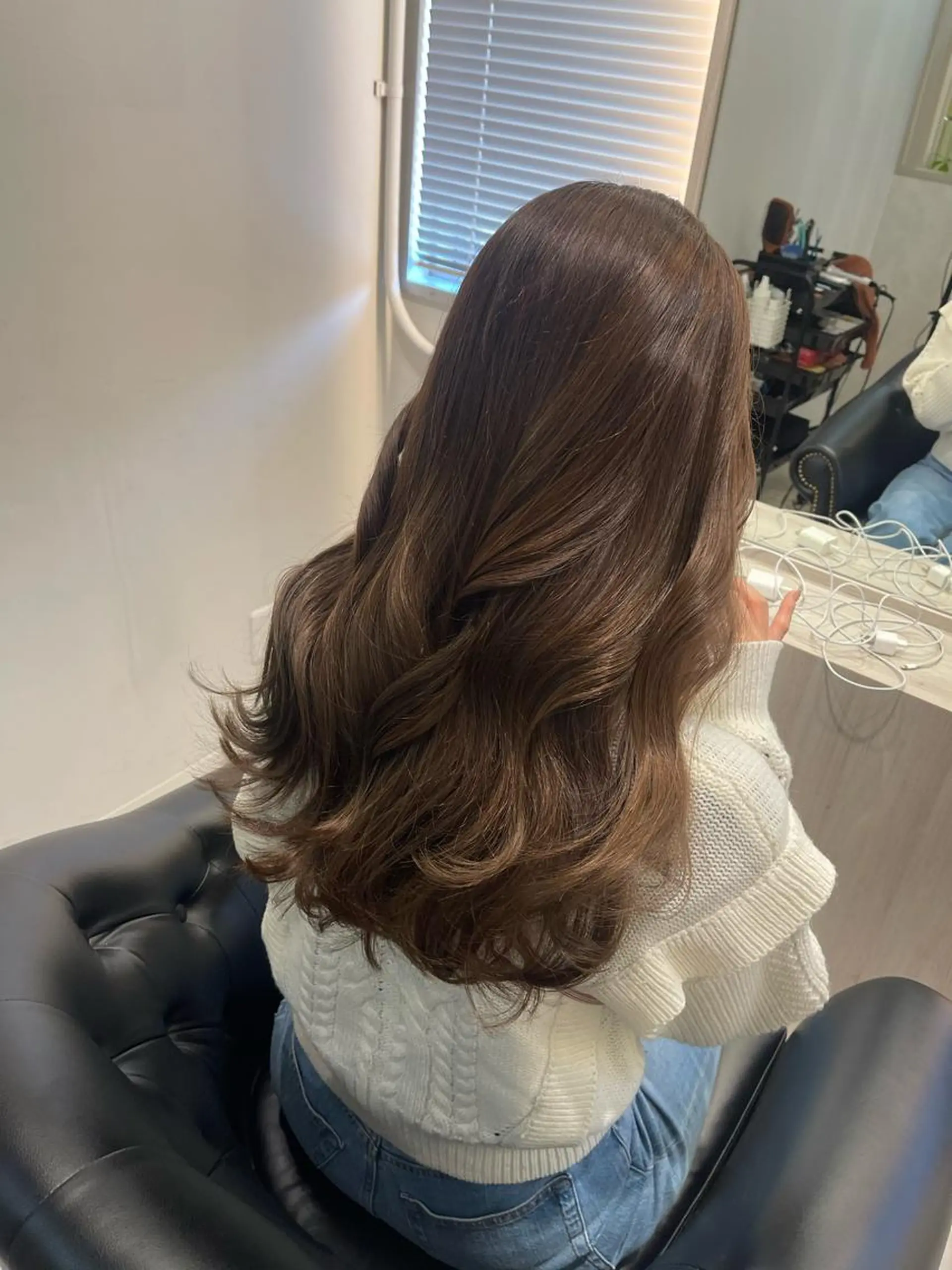 ロング カラー カット ヘアカラー トリートメント &chaLme   心斎橋所属・emi/髪質改善/ 韓国風/艶カラーのヘアスタイル