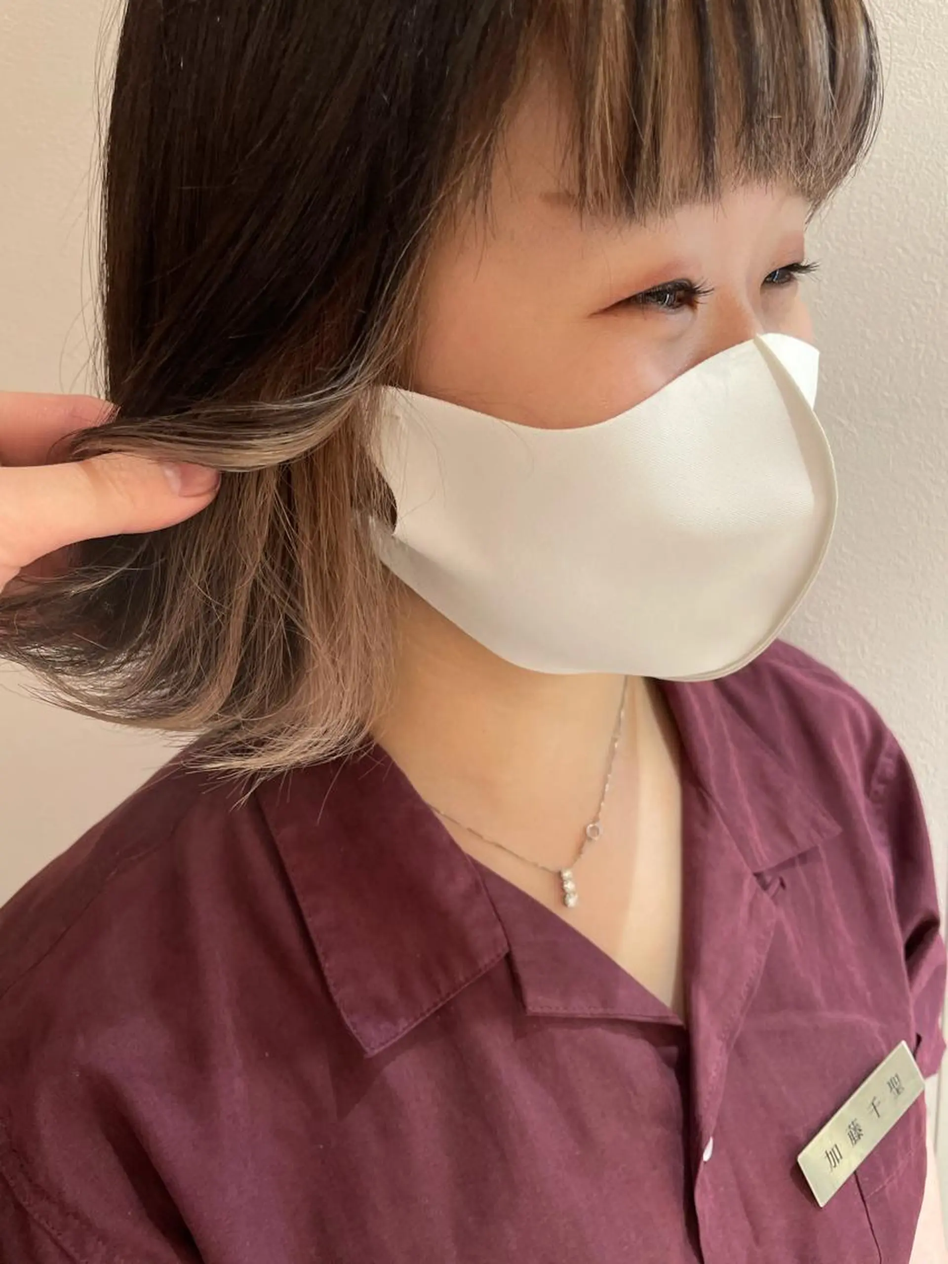 ミディアム カラー インナーカラー カット ヘアカラー 福島成美/髪質改善 縮毛矯正/カラーのヘアスタイル