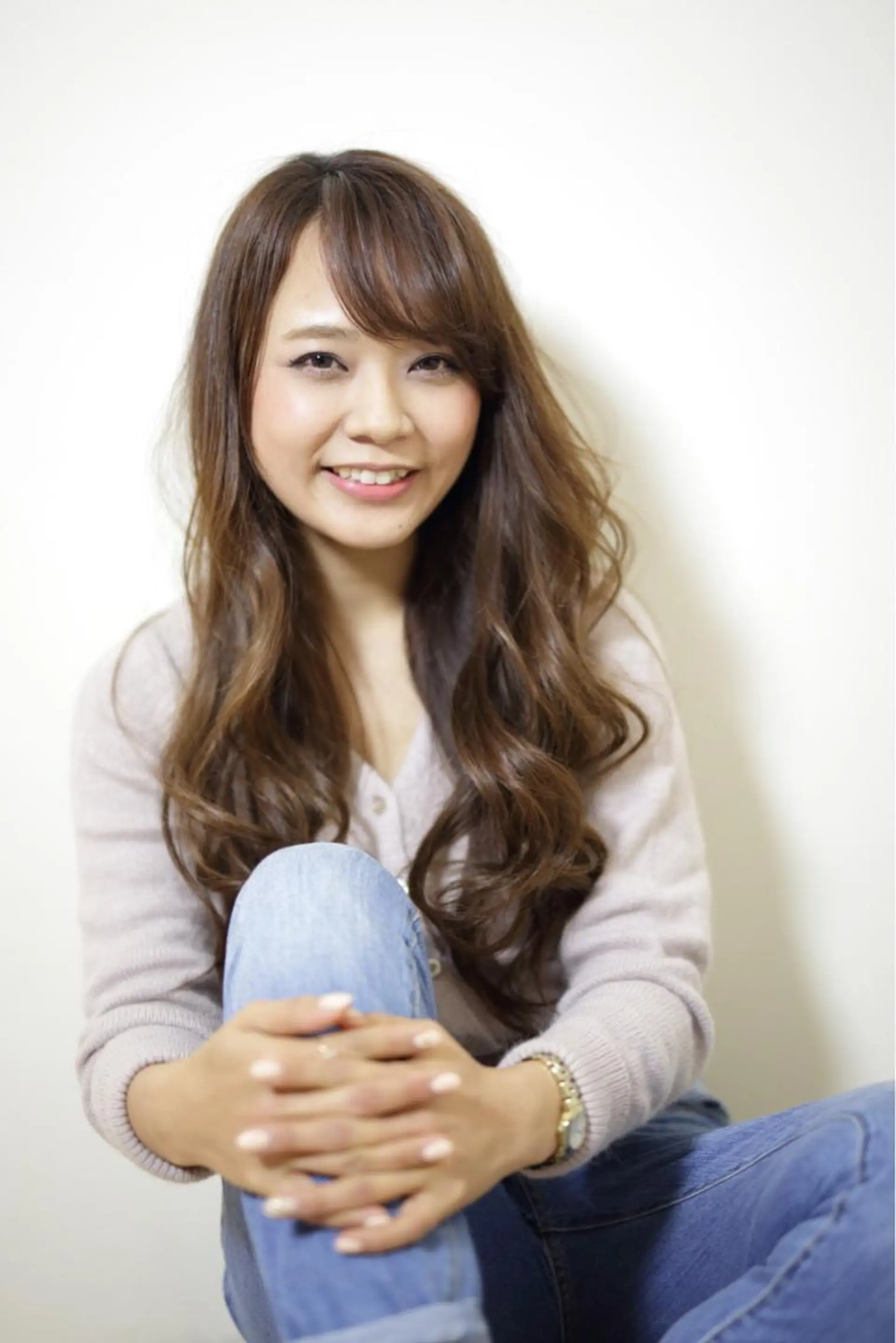 ロング カラー ベージュカラー グラデーションカラー タジマ ヤスヒサのヘアスタイル