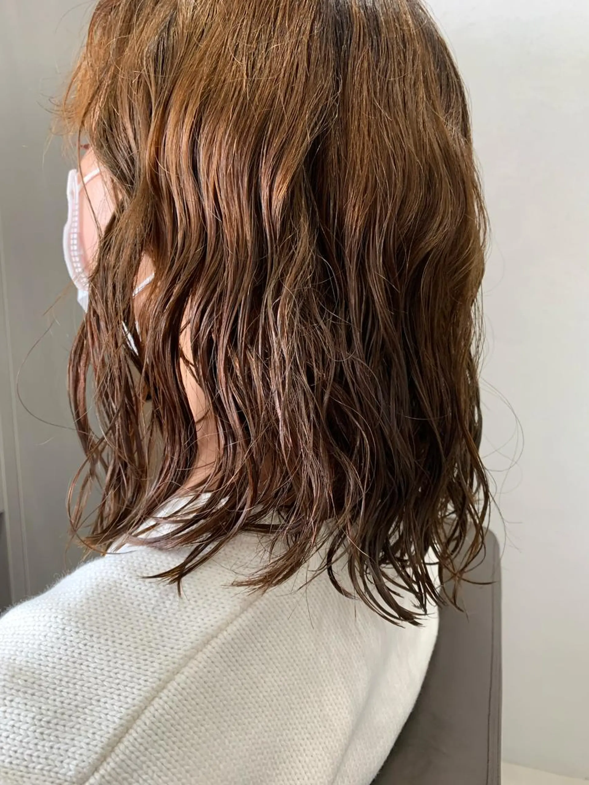 ミディアム パーマ ボブパーマコテ巻き風 パーマNo1深江秀平のヘアスタイル