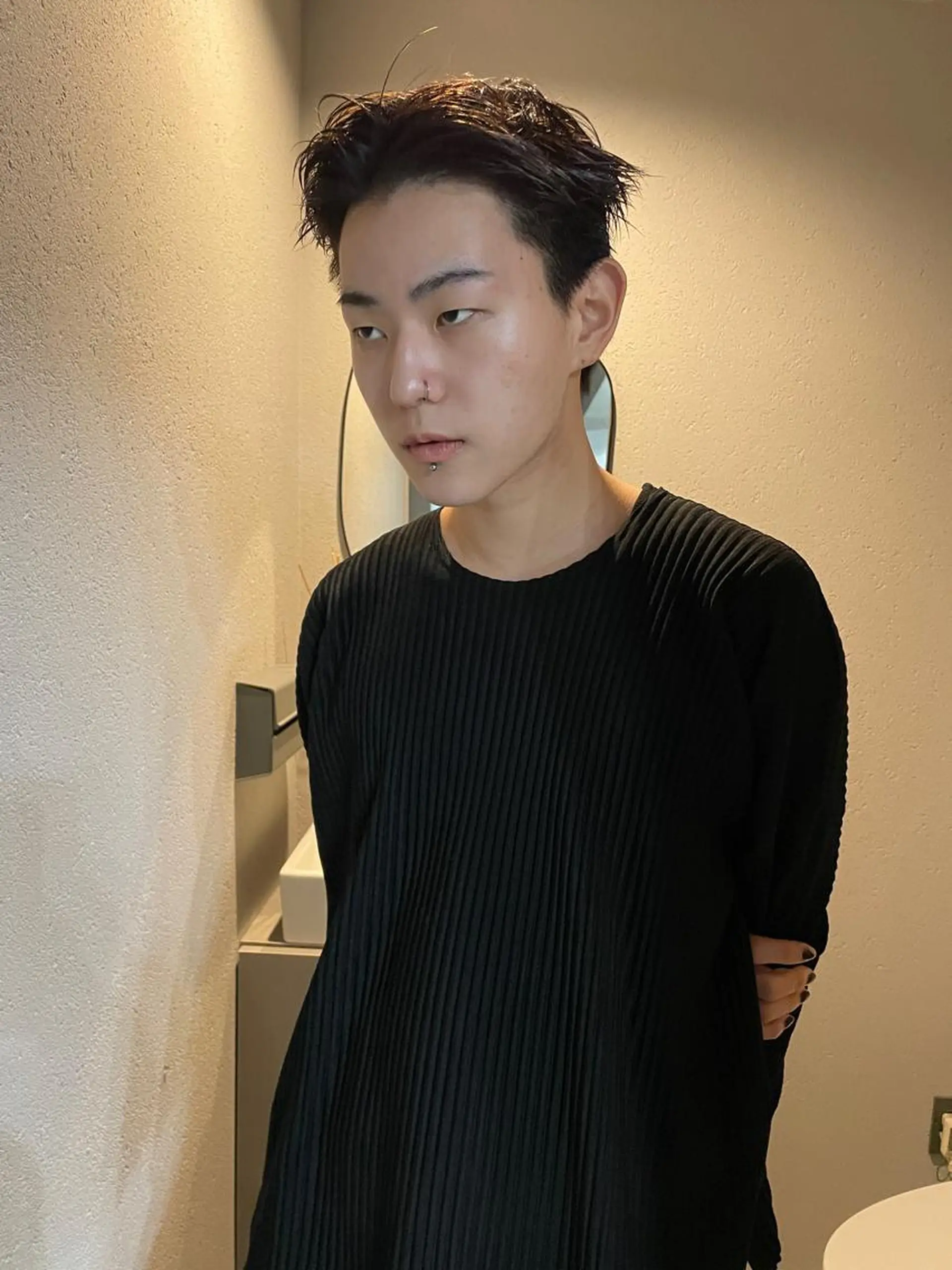 ショート メンズ カット 吉田一輝 外国人パーマのヘアスタイル