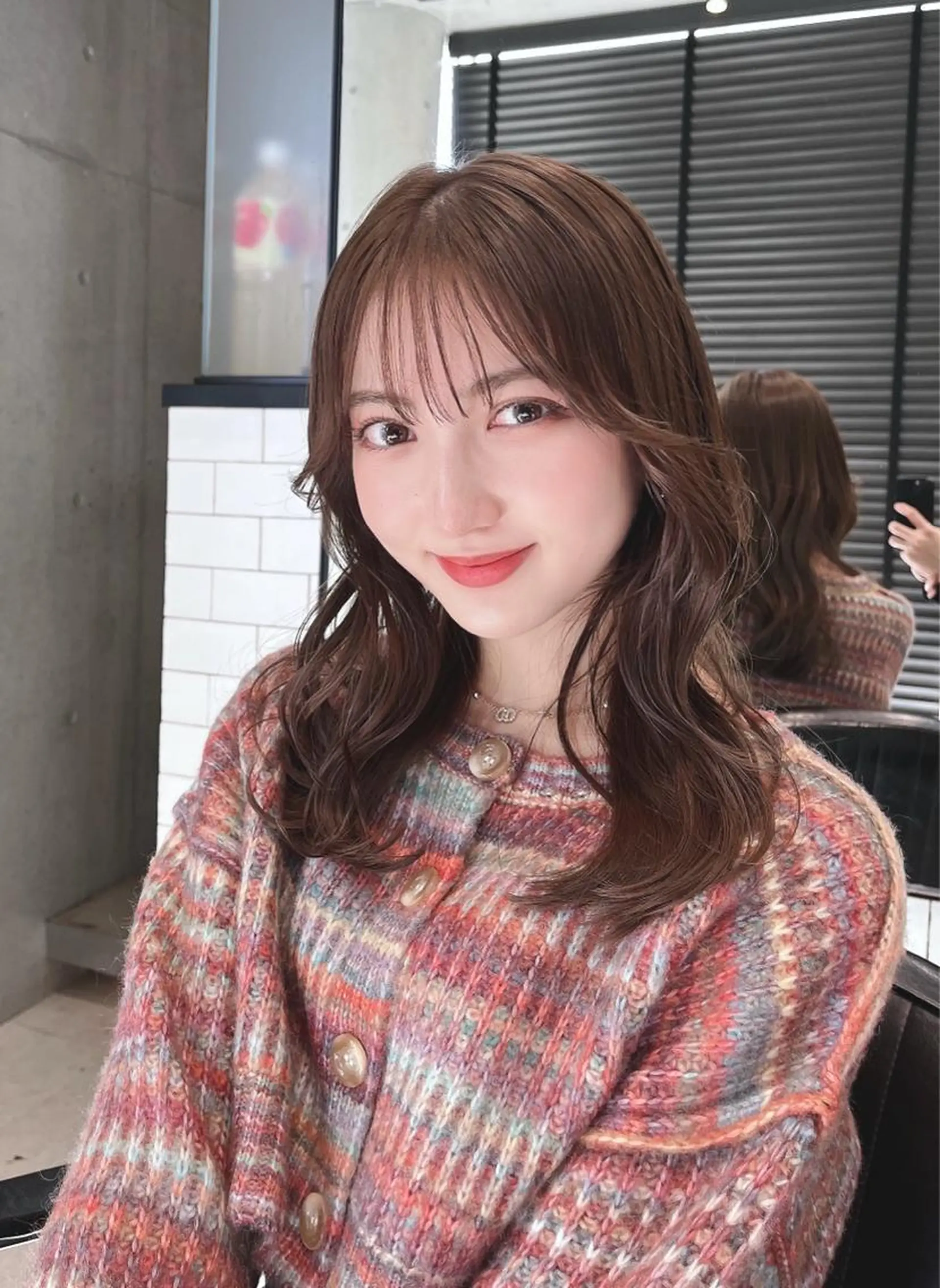 ミディアム カット ヘアカラー トリートメント 🌫️大人韓国ヘア 🌫️naoyaのヘアスタイル