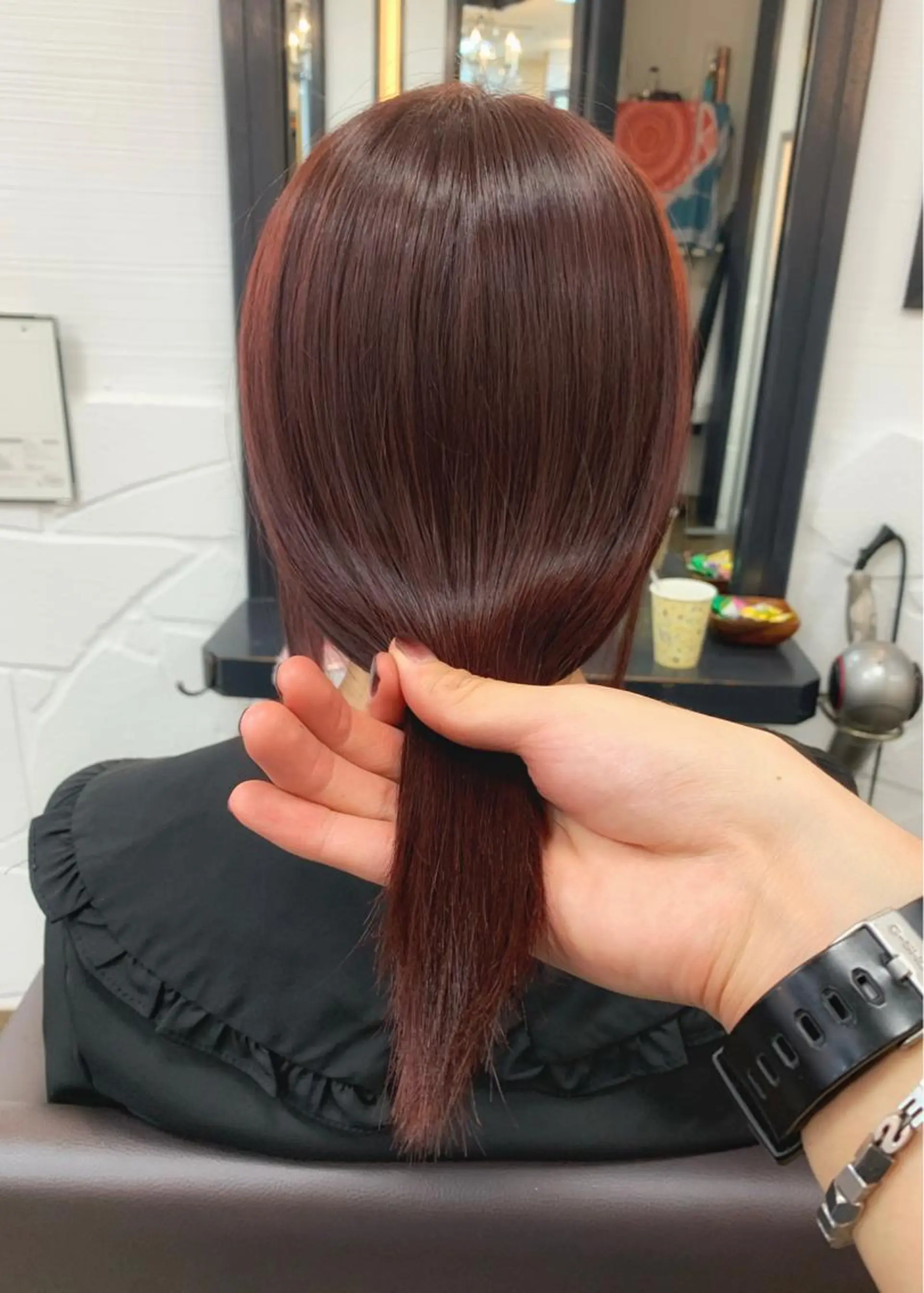 ミディアム カラー ヘアカラー トリートメント 矢野 晃平のヘアスタイル
