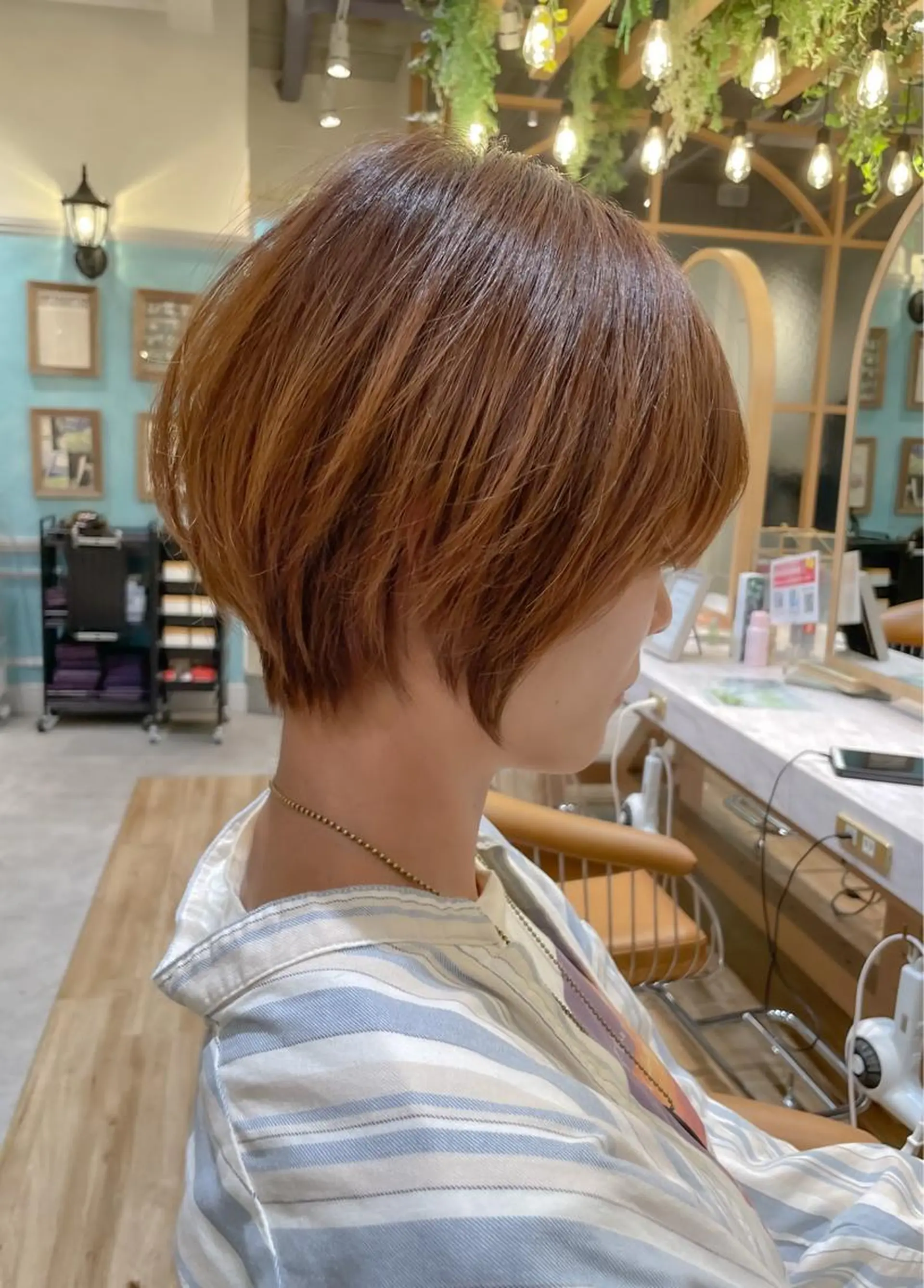 ショート 縮毛矯正　髪質改善 韓国風レイヤー　吉田のヘアスタイル