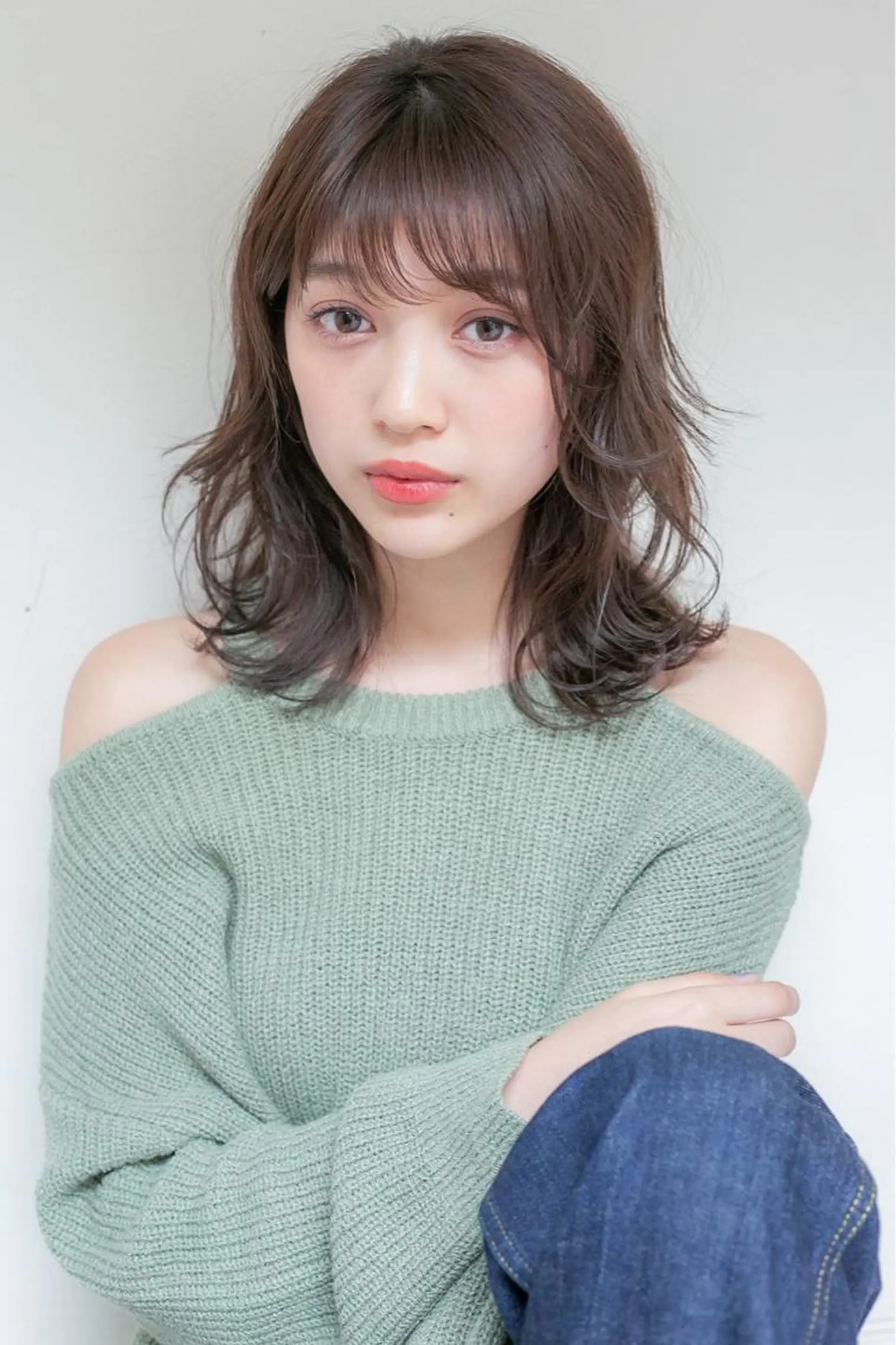 ミディアム ボブ/縮毛矯正 髪質改善/もえるのヘアスタイル