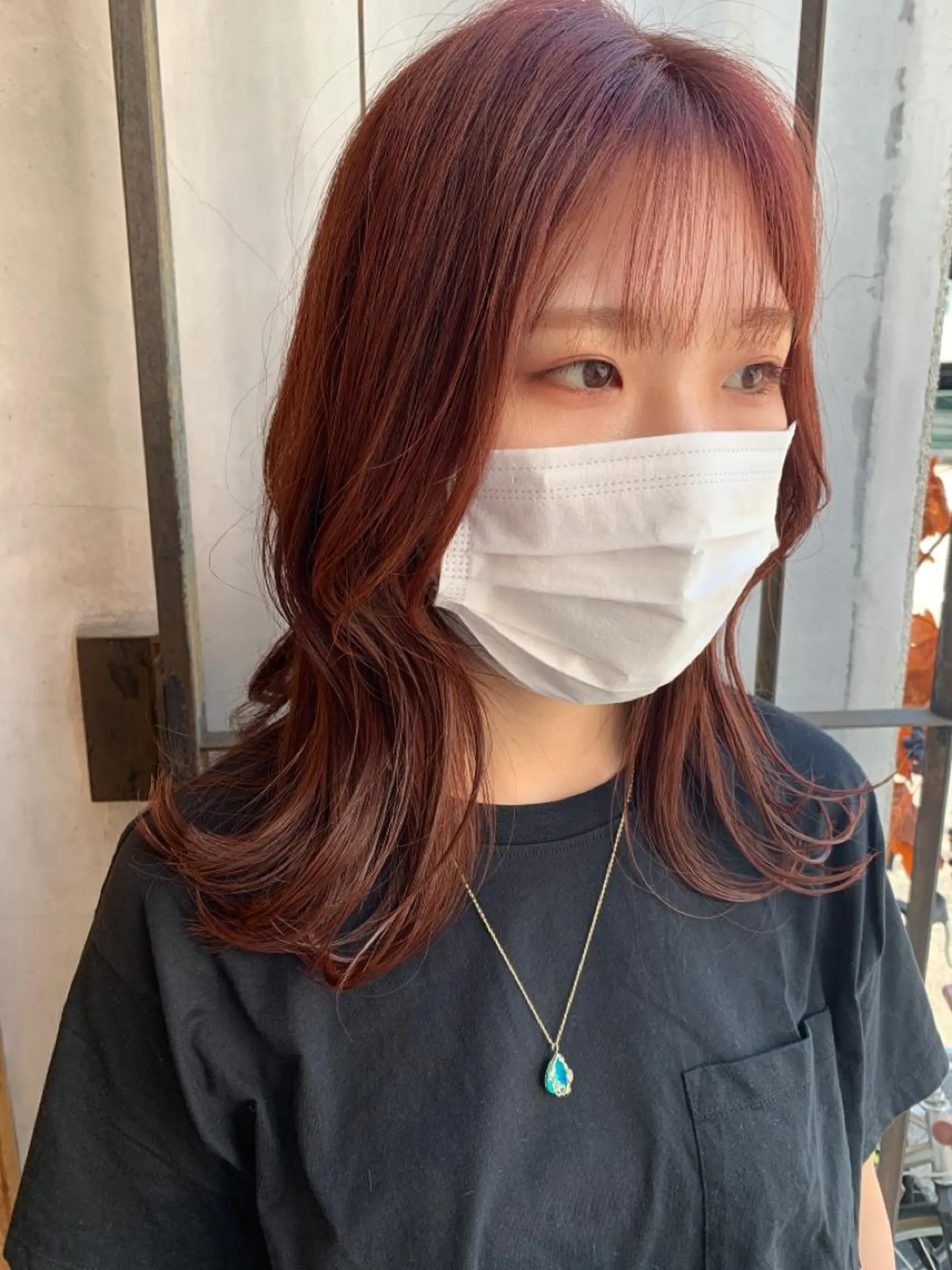 セミロング カット ヘアカラー トリートメント 艶髪color💎髪 質改善ストレート大吉のヘアスタイル