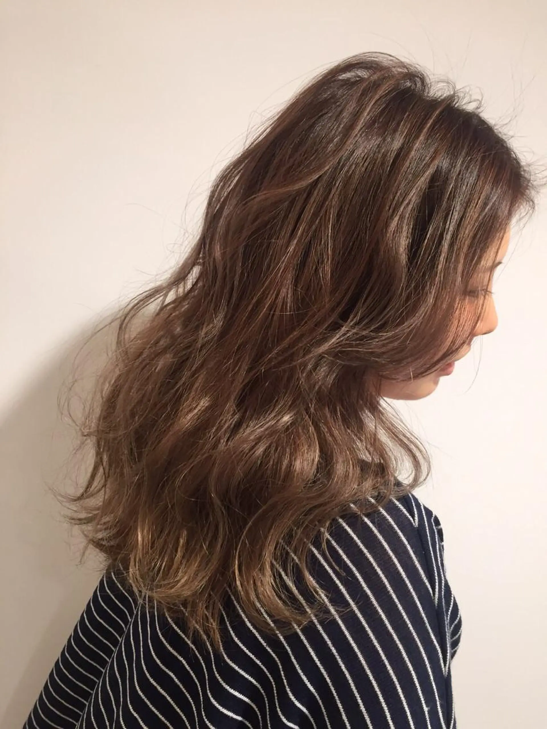 ミディアム セミロング ロング カラー ヘアアレンジ 韓国♡ハイライト ♡YURIのヘアスタイル
