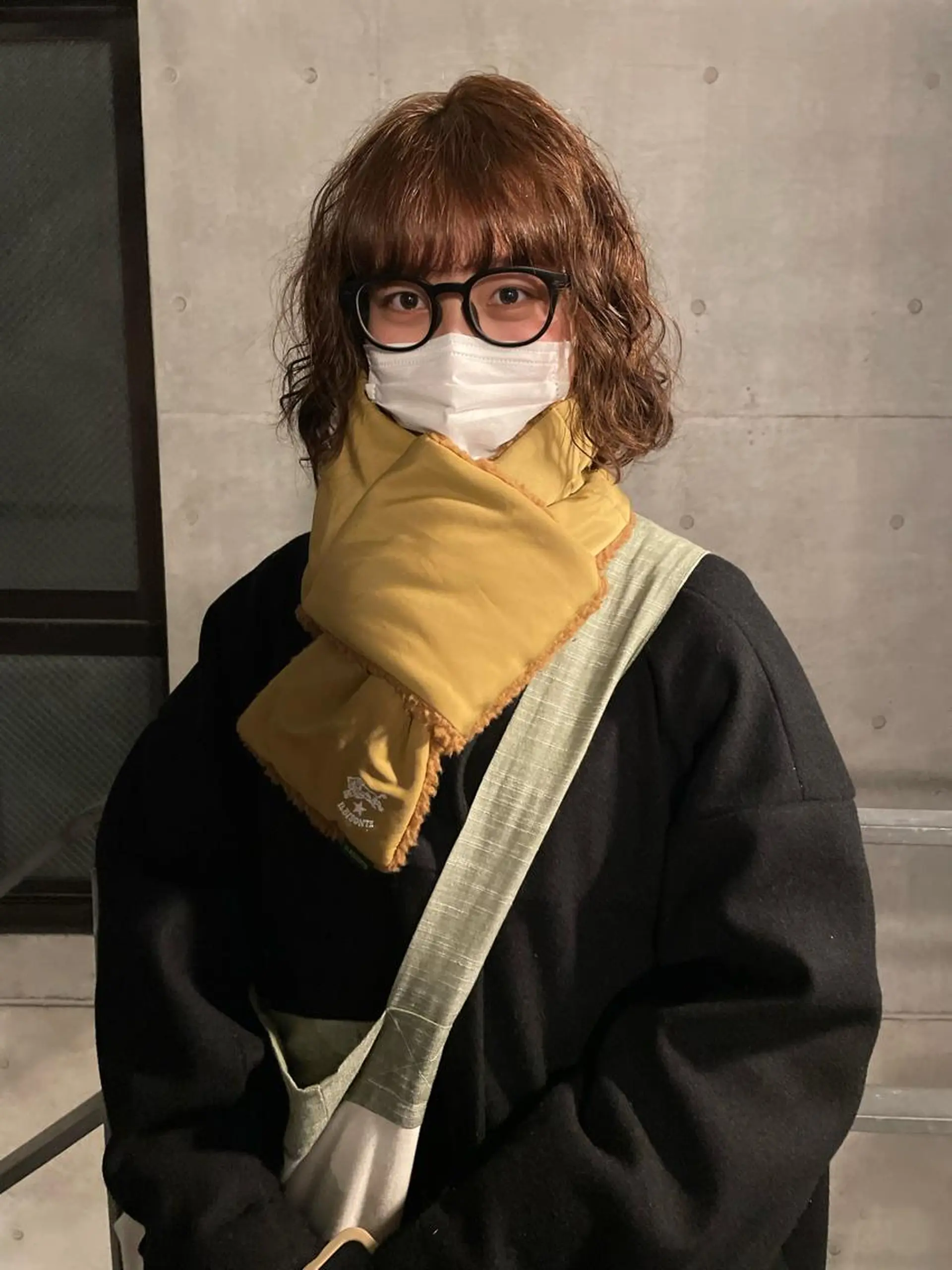 ショート パーマ yumeka🩶ボブ 暖色/透け感カラーのヘアスタイル