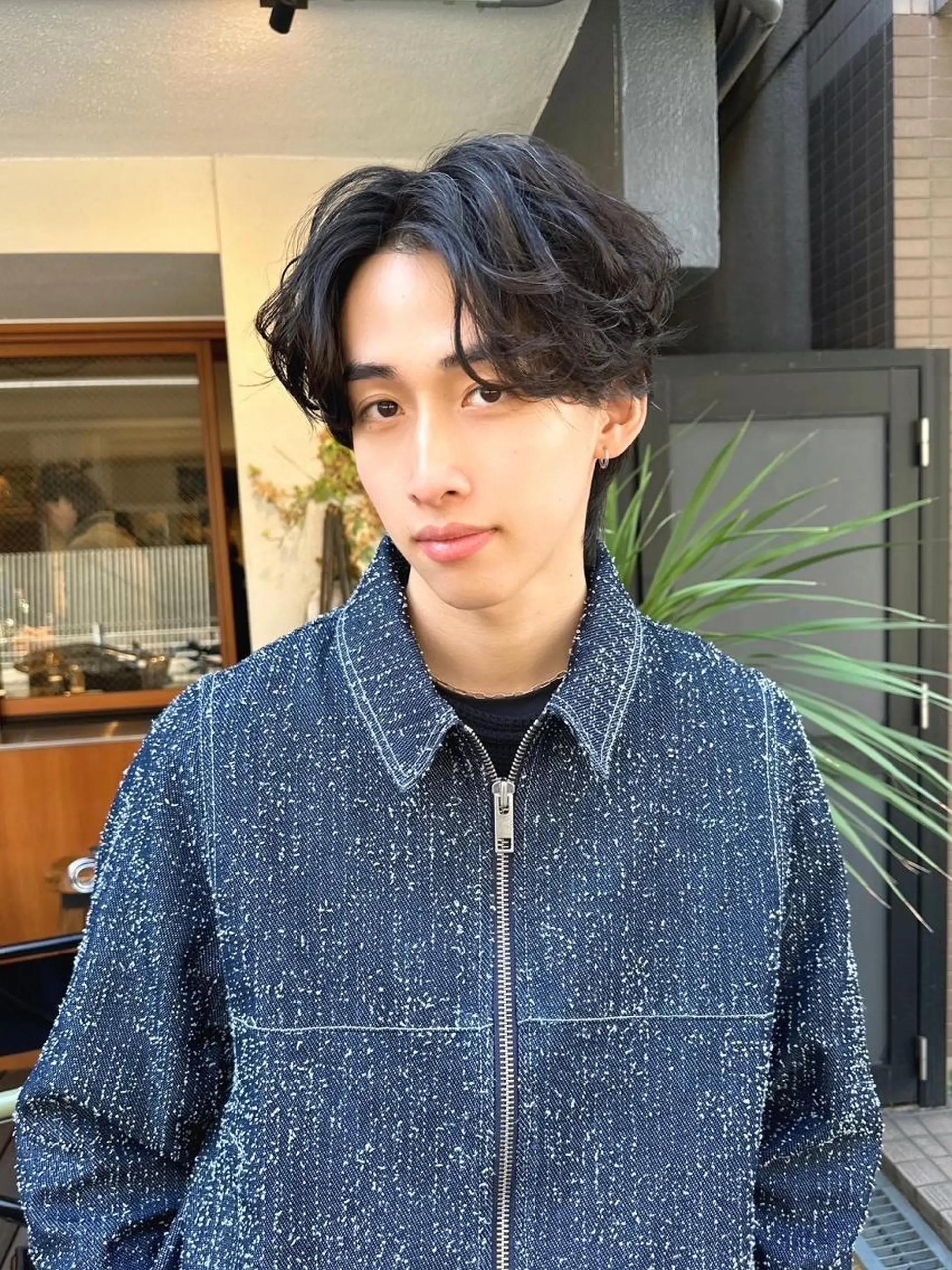 ミディアム メンズ パーマ カット パーマ 【メンズ】 shelterのヘアスタイル