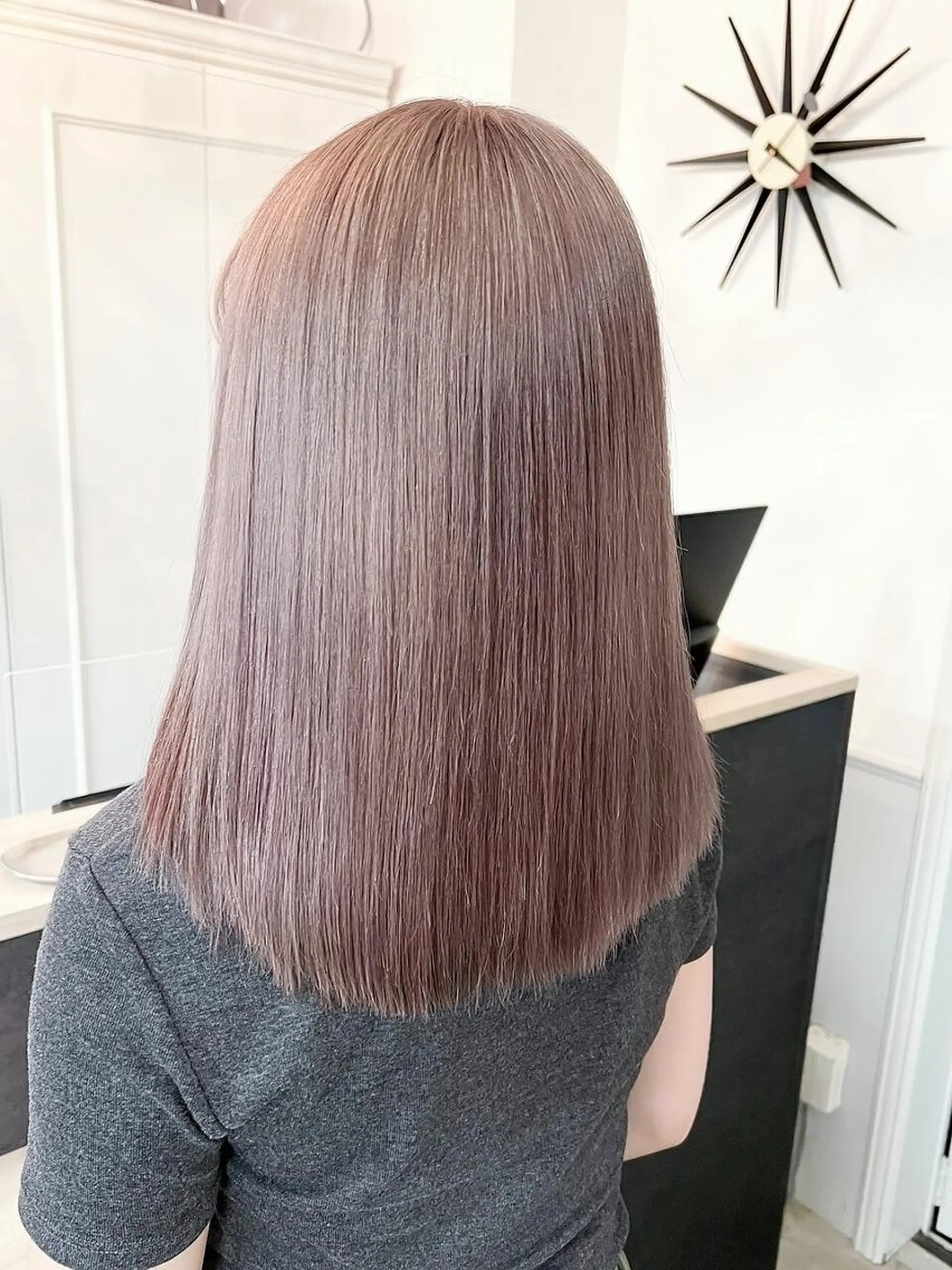 セミロング ヘアカラー トリートメント ベージュ*Spica 【ミルクティー】のヘアスタイル