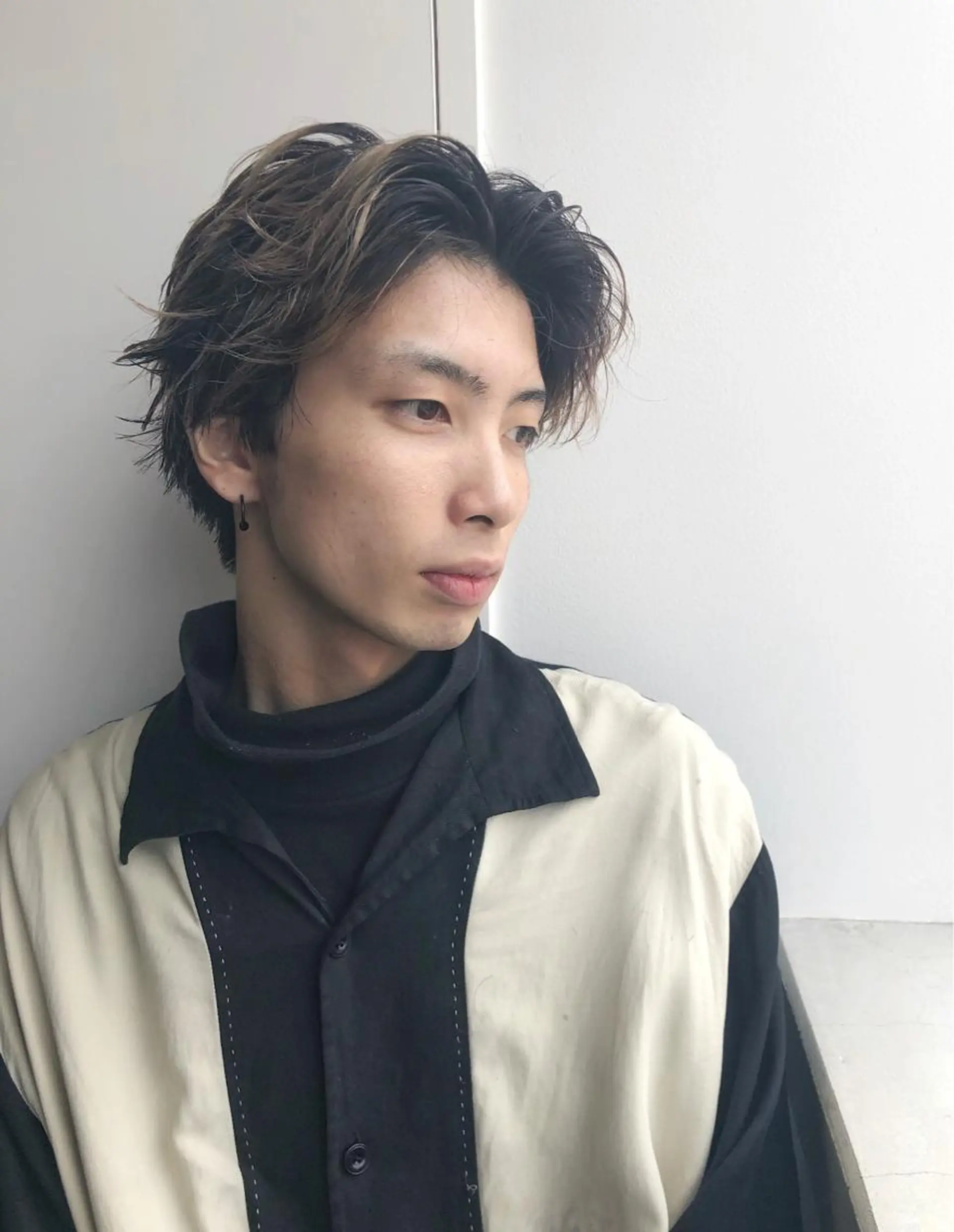 メンズ センターパート カット 渋谷メンズカット/ 工藤靖也のヘアスタイル