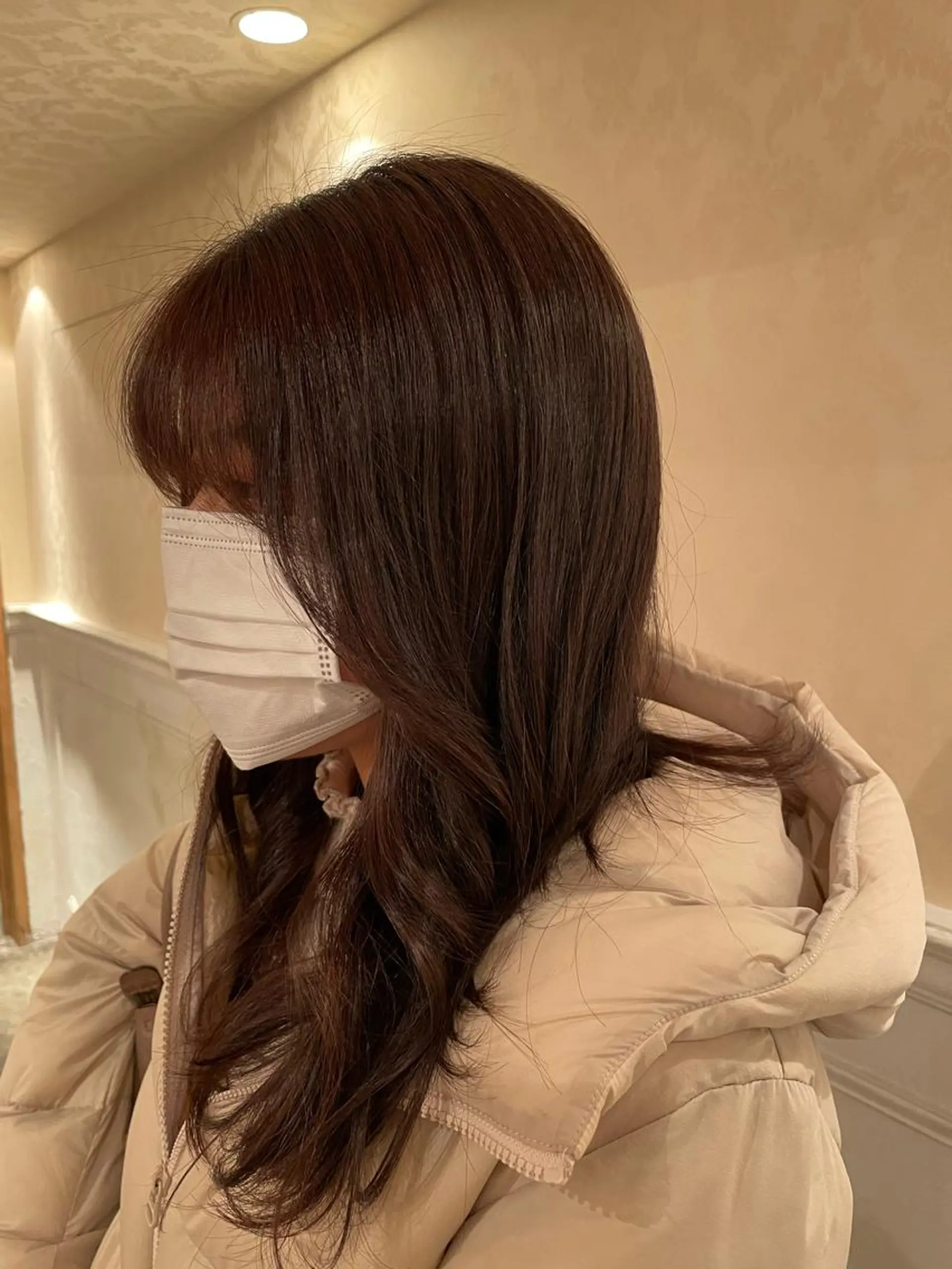 セミロング 顔周りカット 韓国風ヘア 韓国風カット/ 髪質改善 黒崎のヘアスタイル