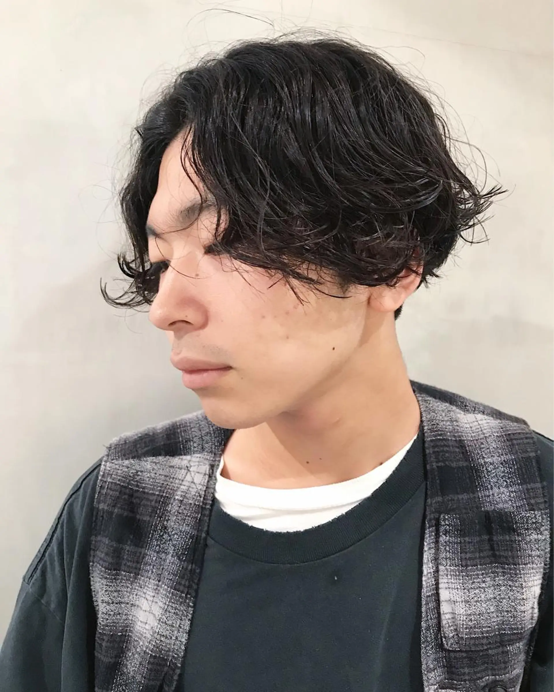 ミディアム パーマ メンズ ミディアムパーマ メンズパーマ くせ毛 優作 〜圧倒的信頼〜のヘアスタイル