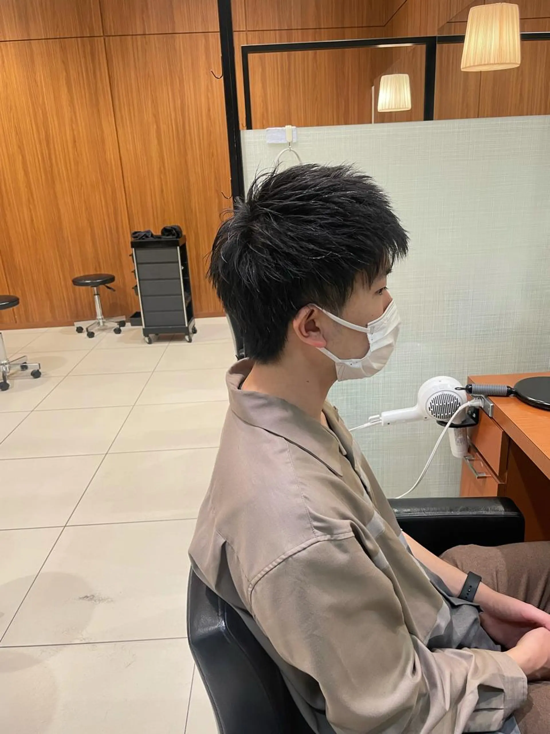 ショート メンズ ショートレイヤー レイヤーカット ショートヘア 髙田 千華 髪質改善ストレートのヘアスタイル