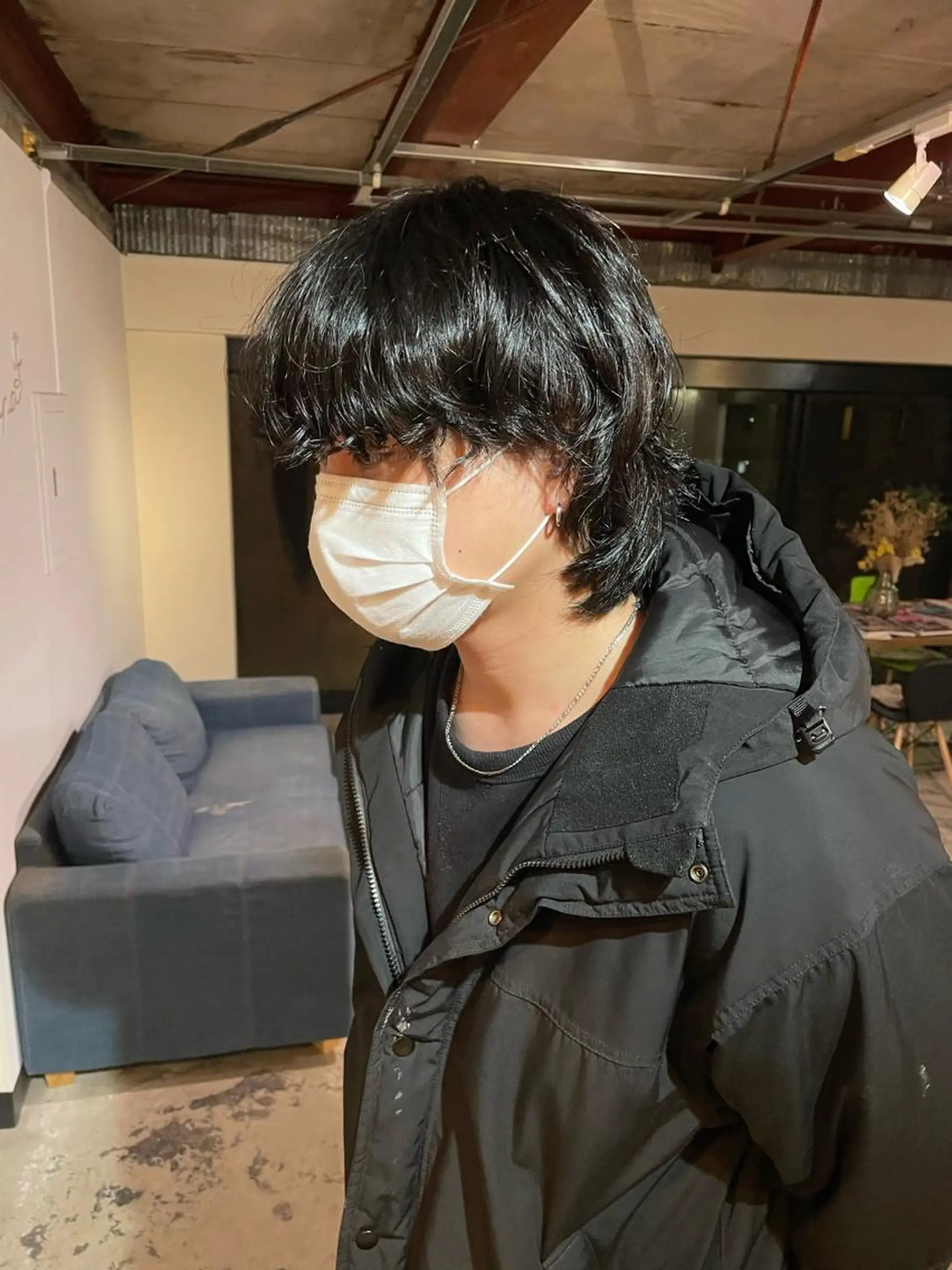 メンズ 顔まわり/W カラー/リョウのヘアスタイル