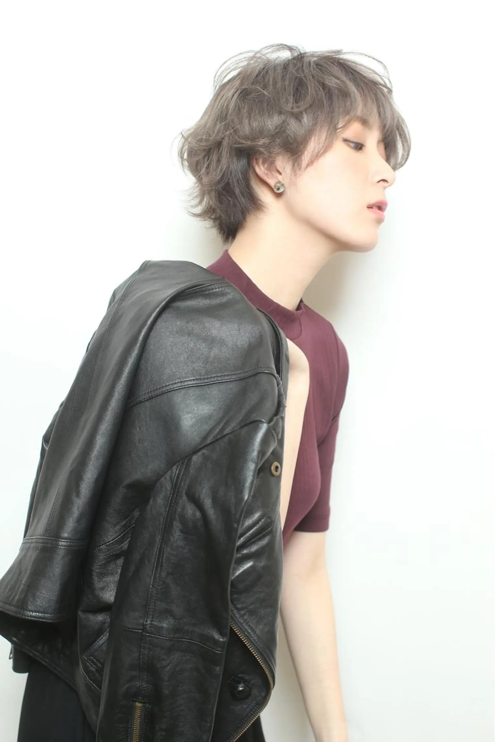 ショート ミディアム カラー パーマ ブリーチ カラー/髪質改善スペ シャリスト宮本 伸一のヘアスタイル