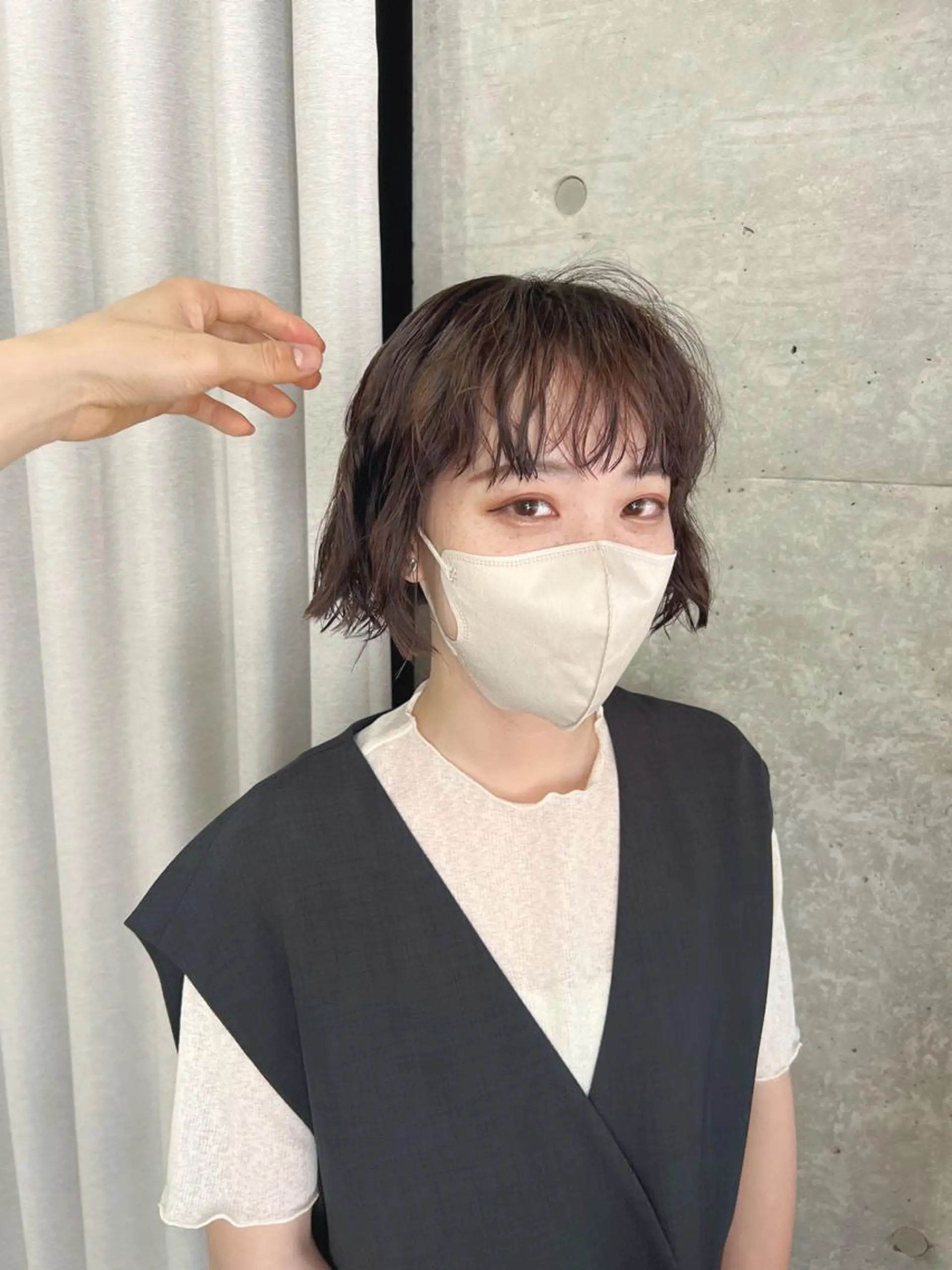 パーマ ボブパーマコテ巻き風 パーマNo1深江秀平のヘアスタイル