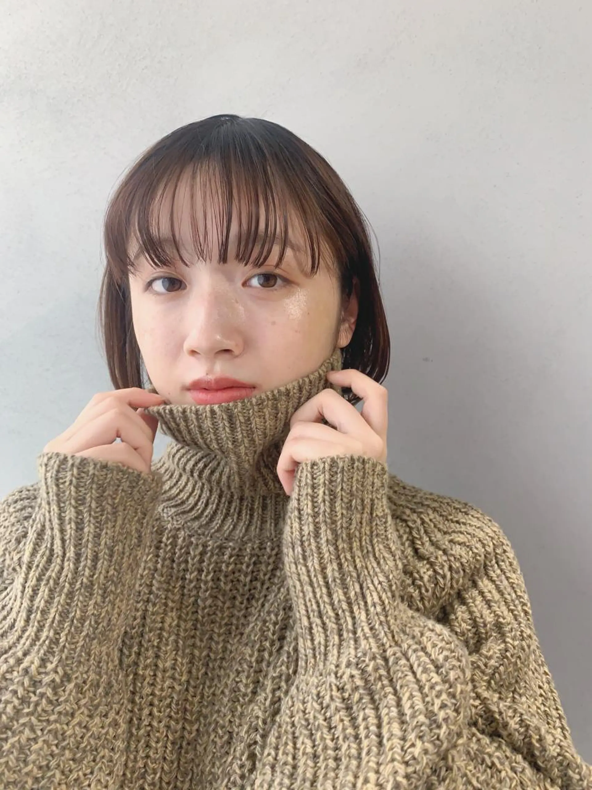 ショート カラー ボブパーマコテ巻き風 パーマNo1深江秀平のヘアスタイル