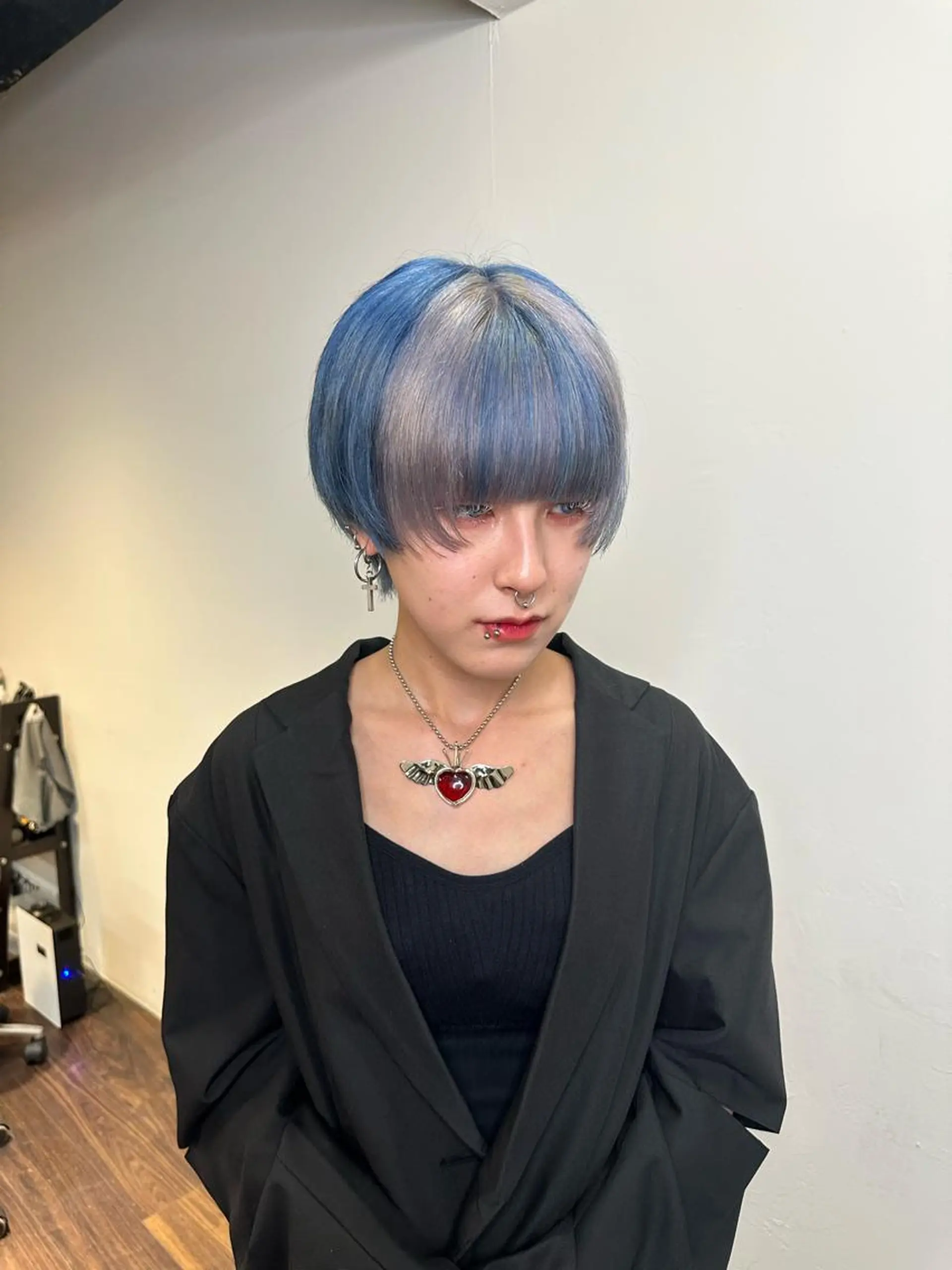 ショート カラー アディクシーカラー ブリーチ ケアブリーチ デザインカラー ハイトーンカラー ワンホン/エクステ ケラチン/Kaitoのヘアスタイル