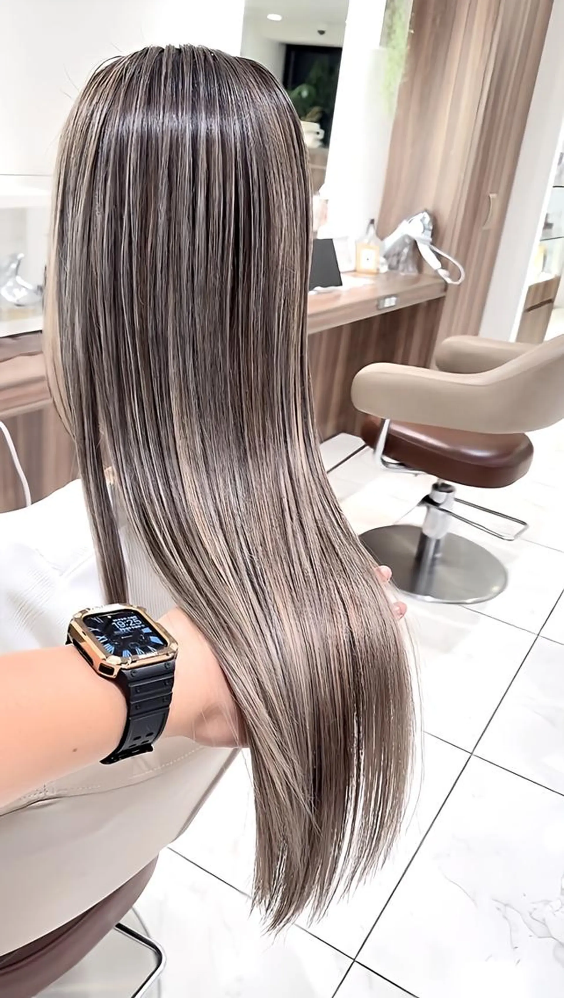 ロング カラー 髪質改善 ヘアカラー トリートメント ＡＳＨ大宮/ブリーチ 髪質改善/カラーのヘアスタイル